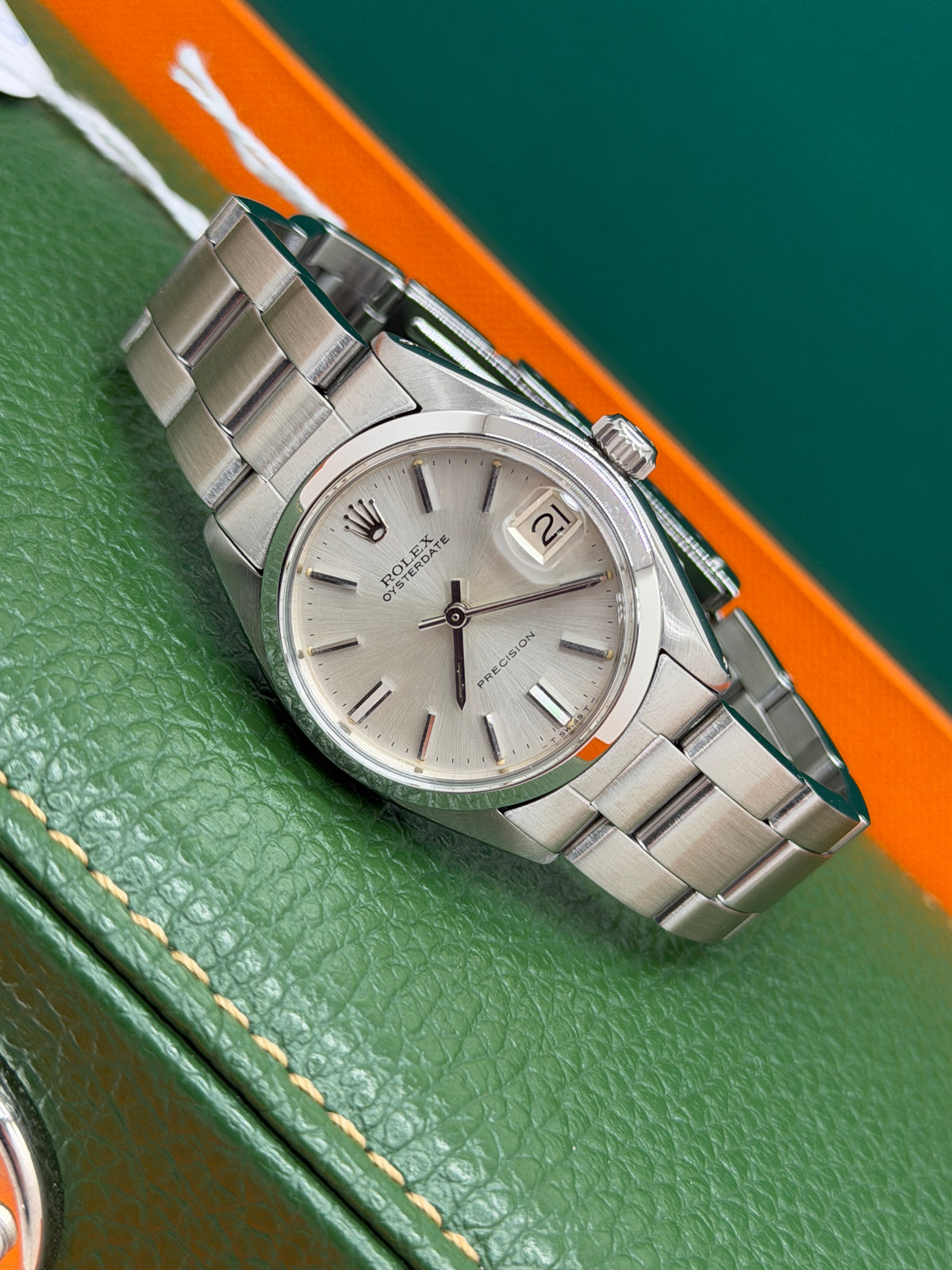 Rolex Oysterdate Precision Date 31mm - Argentee Dial - Ref 6466