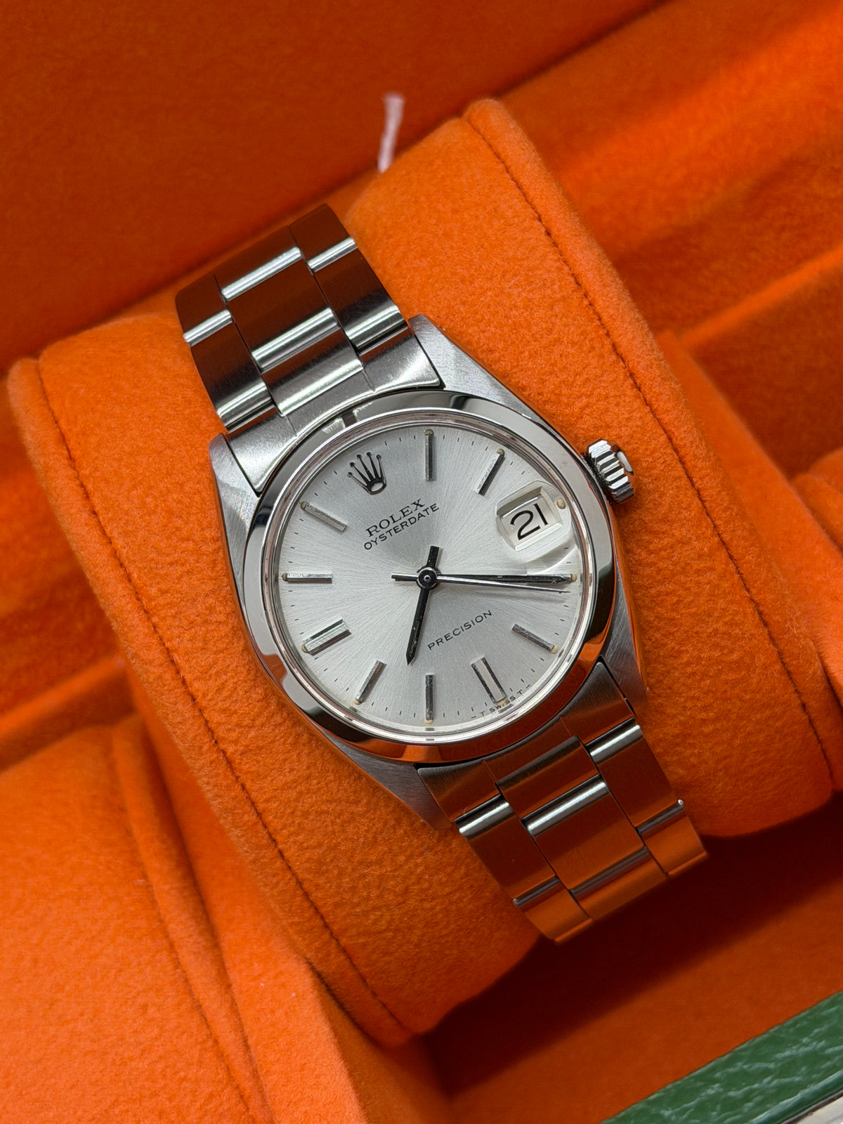 Rolex Oysterdate Precision Date 31mm - Argentee Dial - Ref 6466