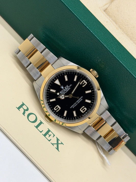 Rolex Explorer 36mm - 18Kt Yelow Gold & Steel - Ref 124273 - Year 2023