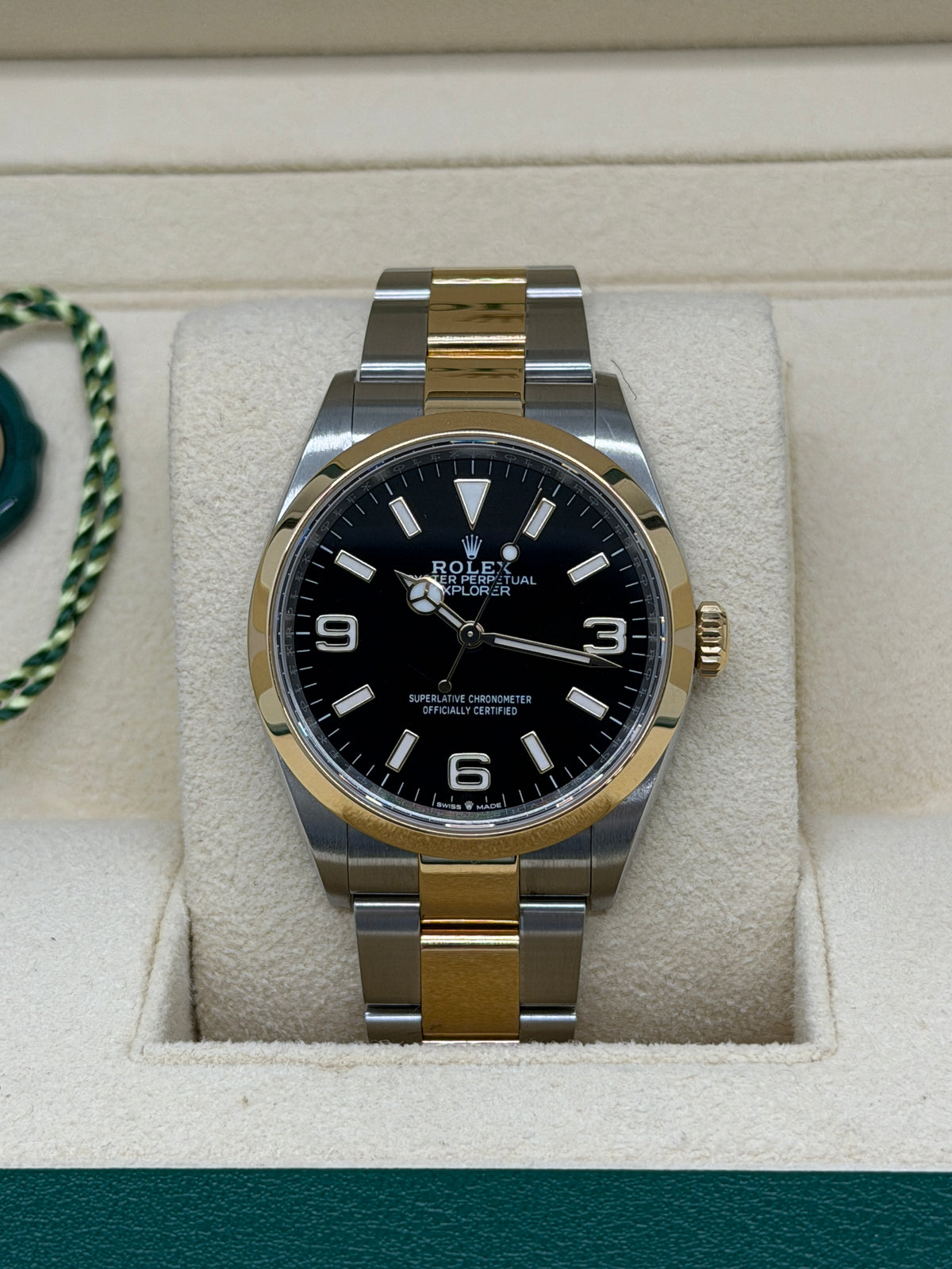 Rolex Explorer 36mm - 18Kt Yelow Gold & Steel - Ref 124273 - Year 2023