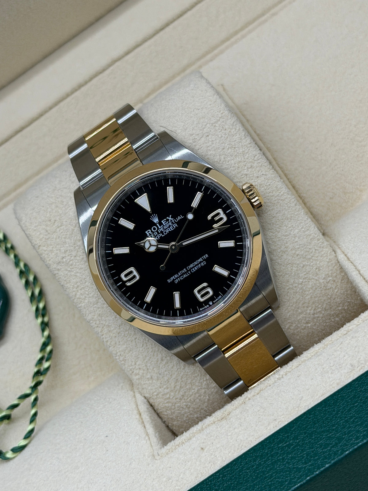 Rolex Explorer 36mm - 18Kt Yelow Gold & Steel - Ref 124273 - Year 2023