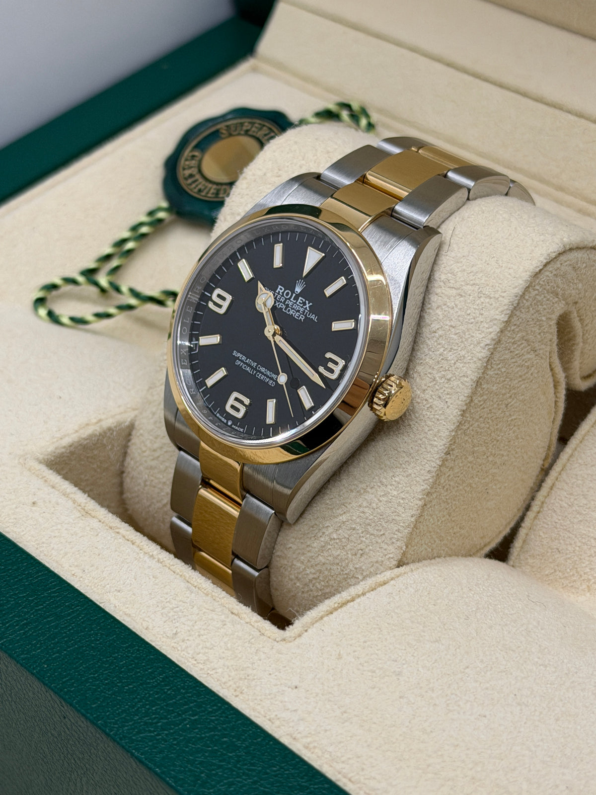 Rolex Explorer 36mm - 18Kt Yelow Gold & Steel - Ref 124273 - Year 2023