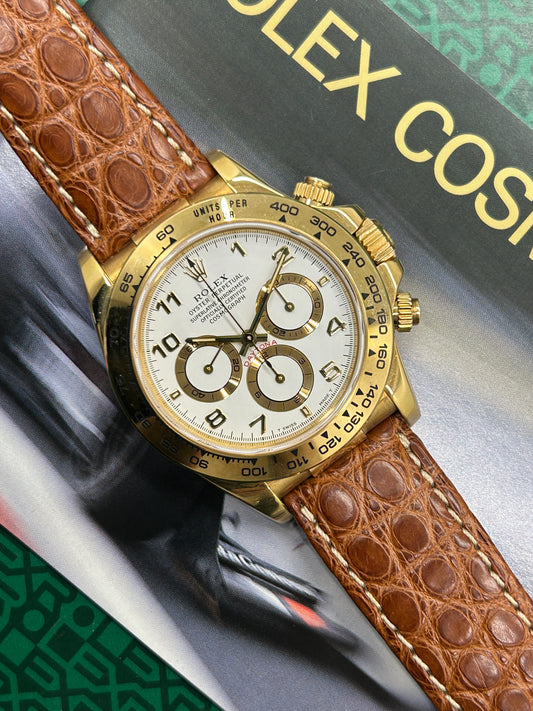 Rolex Daytona - White Dial - 18kt Gold - Ref 16518 - Unworn 1998