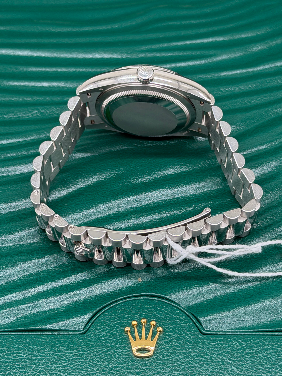 Rolex Day-Date 36 - Platinum - Blue Ice dial - Ref 128236 - Year 2022 - Never Polished