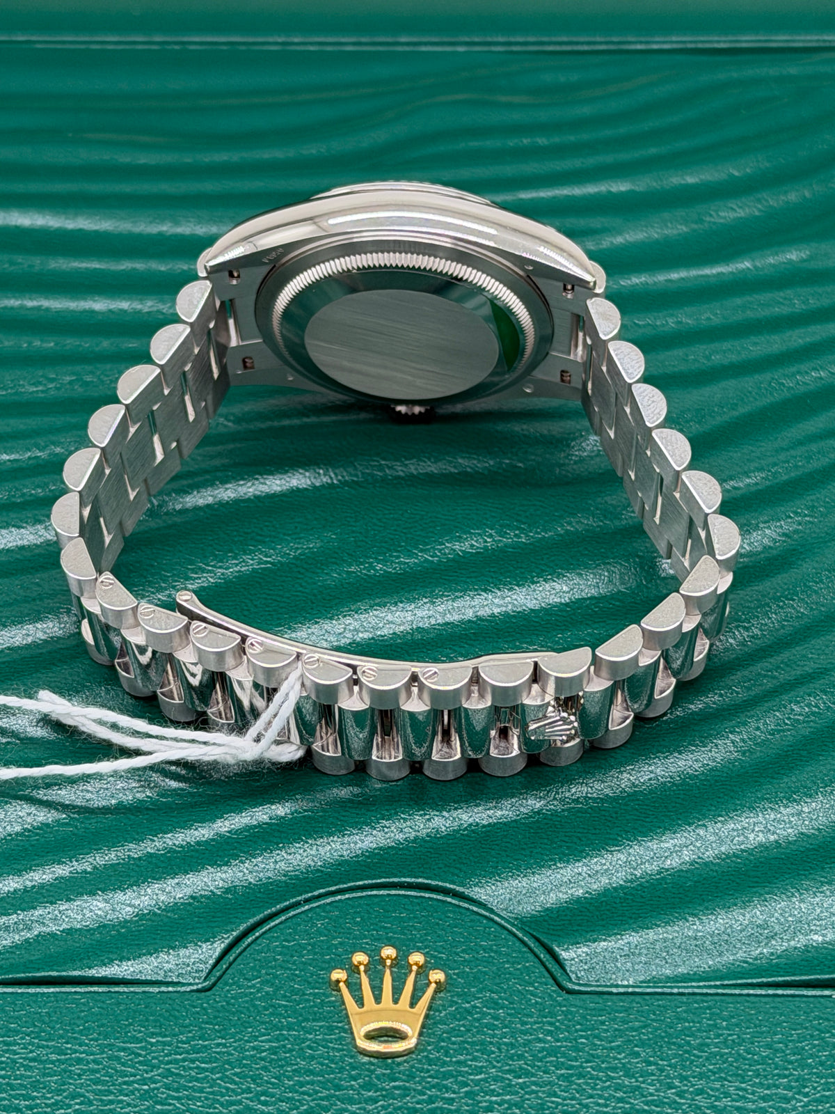 Rolex Day-Date 36 - Platinum - Blue Ice dial - Ref 128236 - Year 2022 - Never Polished