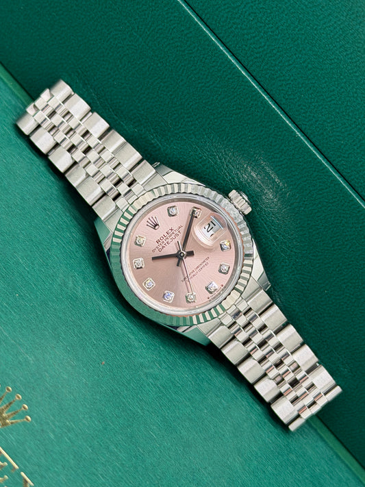 Rolex Lady-Datejust 28 - Pink Diamonds Dial Ref 279174 - New 2026