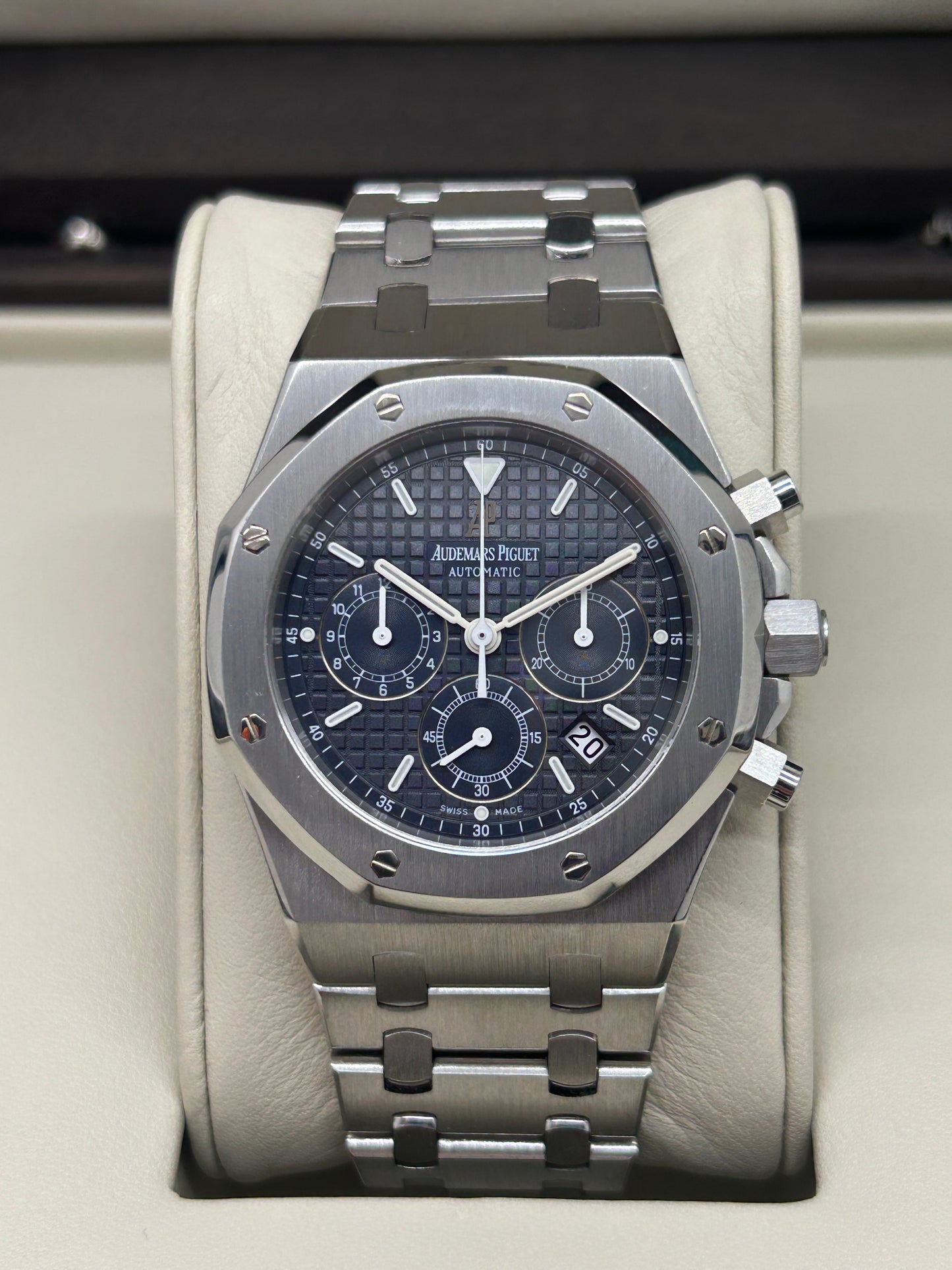 Audemars Piguet Royal Oak Chronograph 39mm - Blue Dial - Ref 25860ST.OO.1110ST.01 - Official Extract - Year 2002