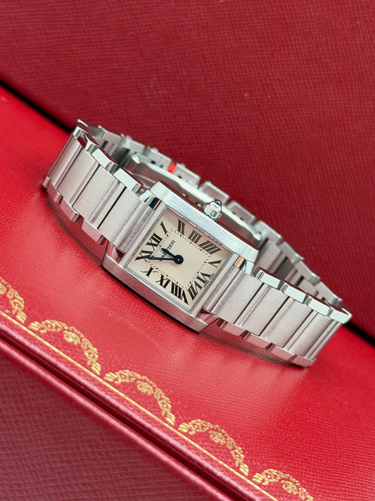 Cartier Tank Française White Dial Ref W51008Q3 - Year 2022
