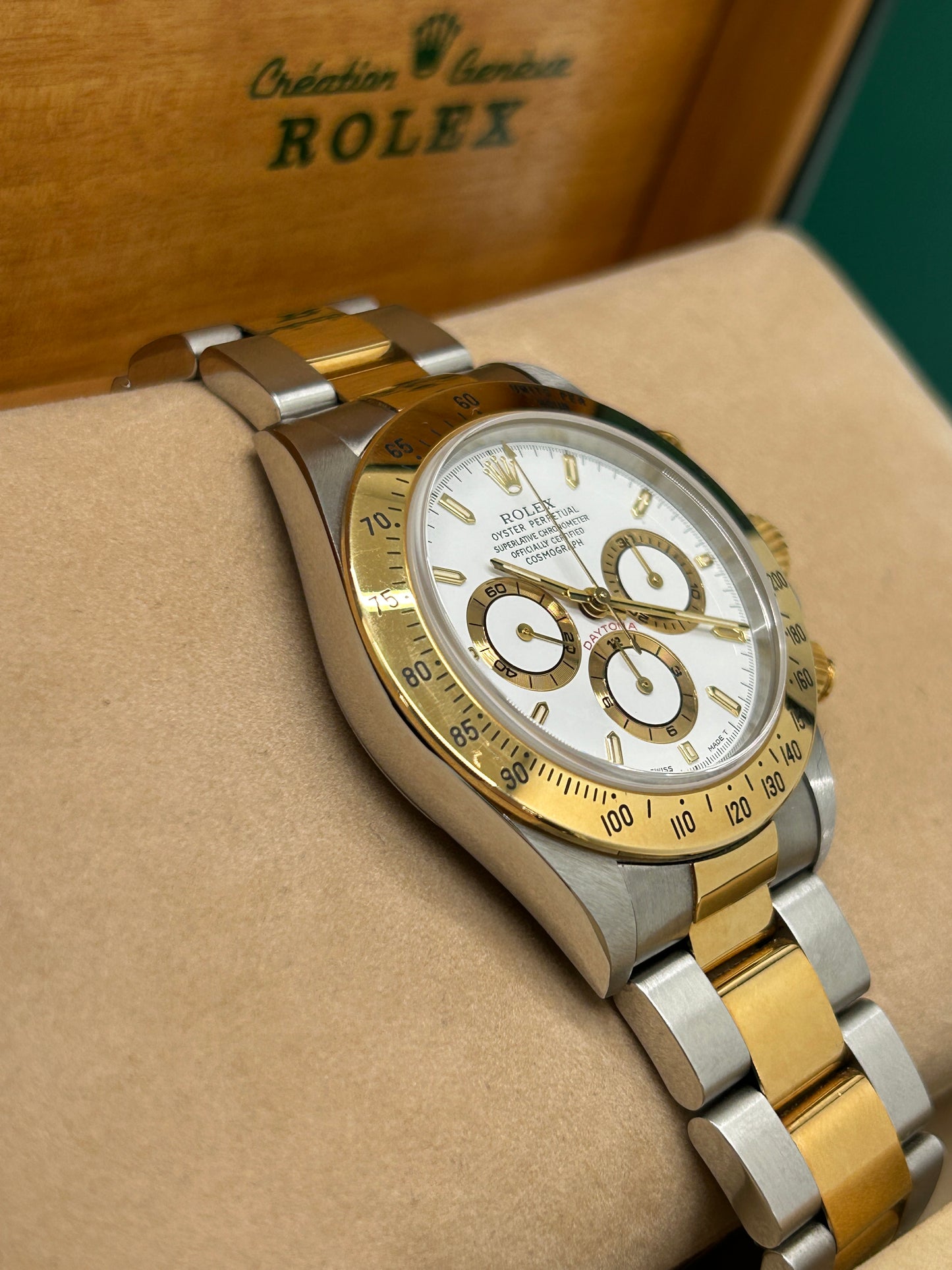 Rolex Daytona - White Dial - El Primero - Ref 16523 -  Never Polished - Year 1998