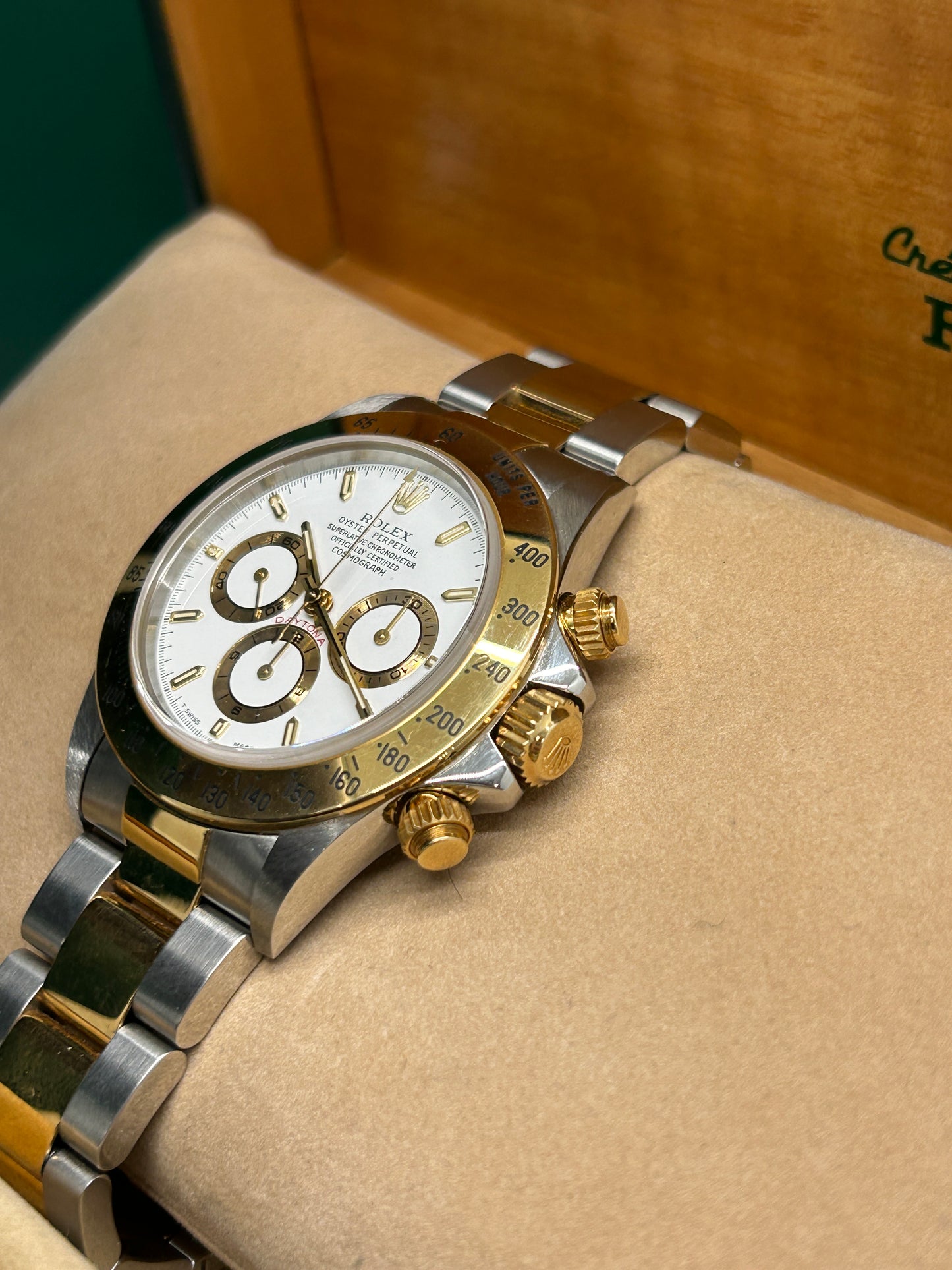 Rolex Daytona - White Dial - El Primero - Ref 16523 -  Never Polished - Year 1998
