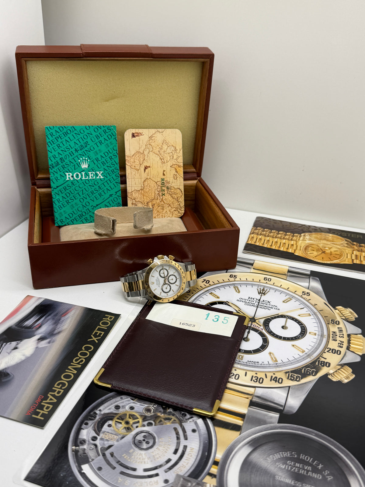 Rolex Daytona Ref 16523 - White Dial - 4 Lines - 200 Scale Bezel - Inverted Six - Year 1989 Ser L5 - Original Box & Papers + Expertise