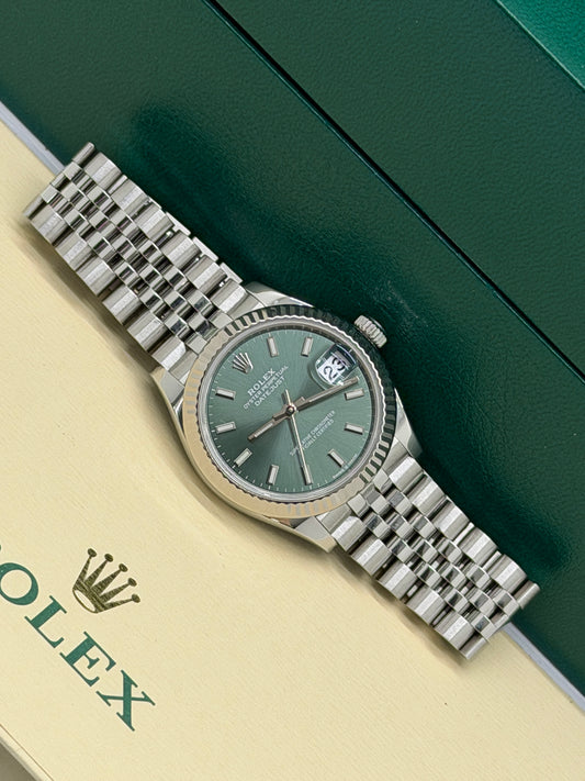 Rolex Datejust 31 Green Mint Dial Ref 278274 - Year 2022
