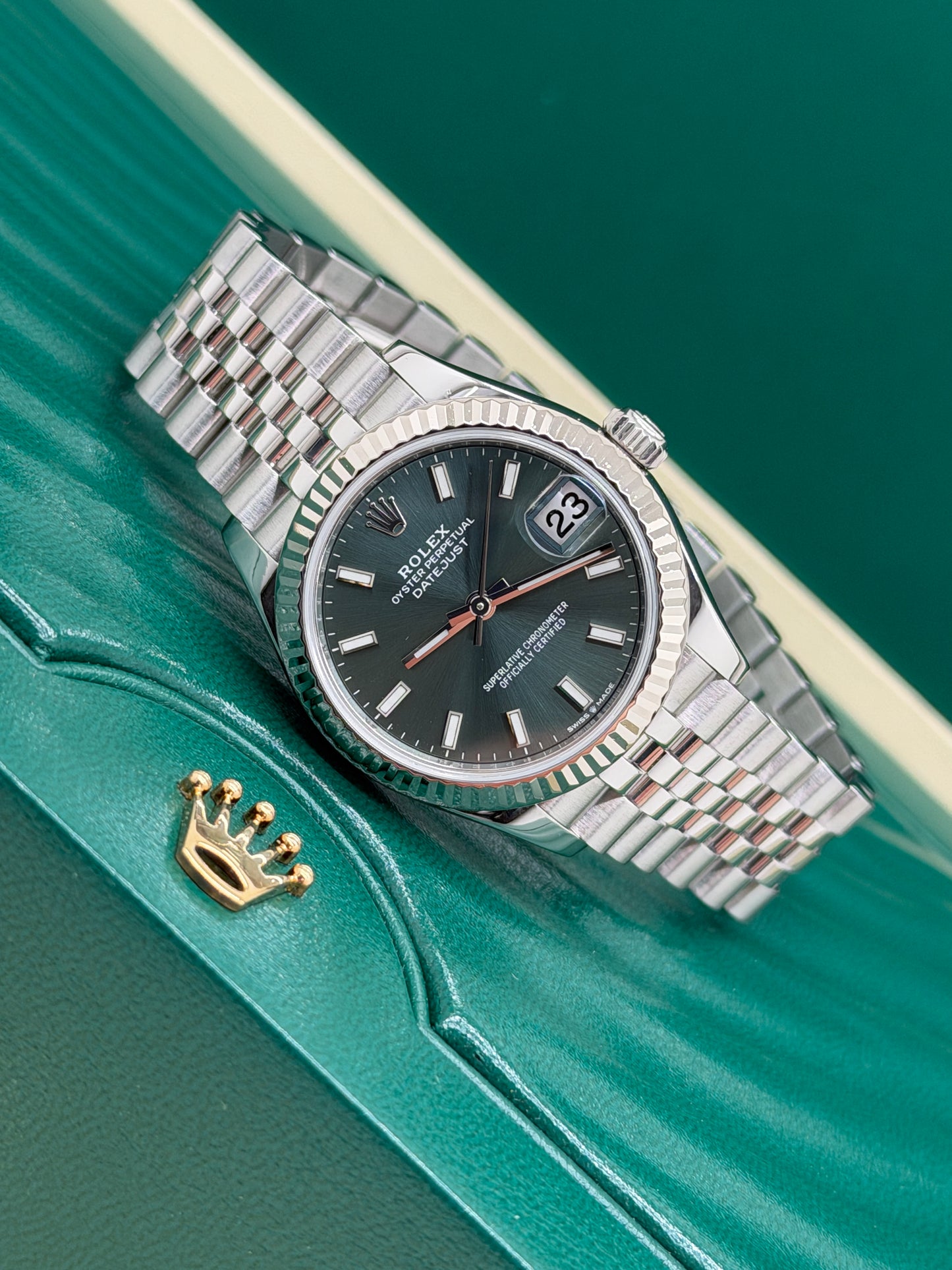 Rolex Datejust 31 Green Mint Dial Ref 278274 - Year 2022