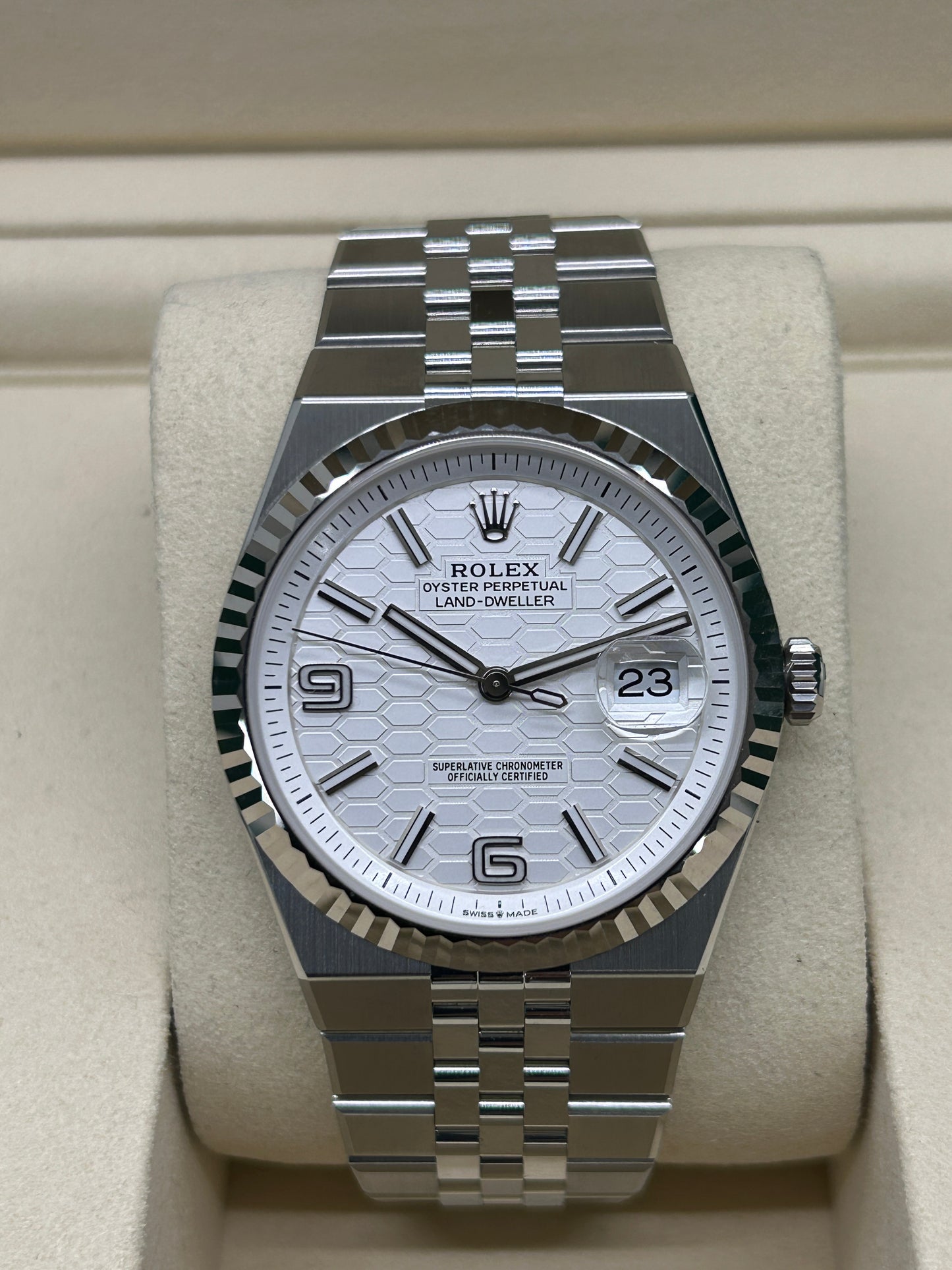 Rolex Land-Dweller 40 White Dial - Ref 127334 - New 2025