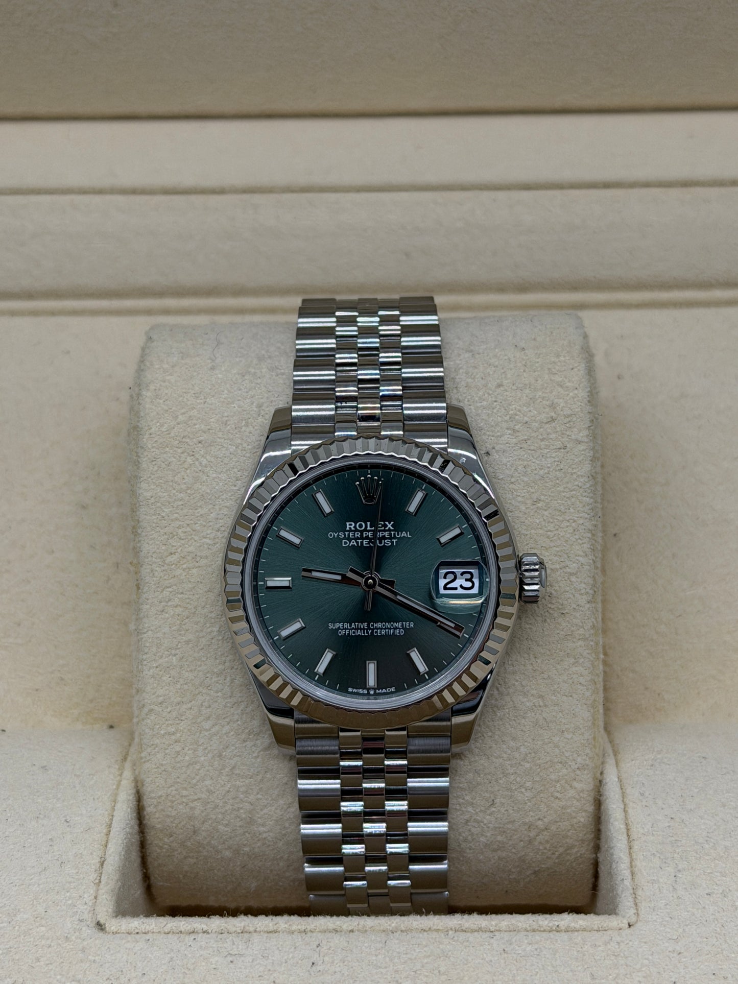 Rolex Datejust 31 Green Mint Dial Ref 278274 - Year 2022