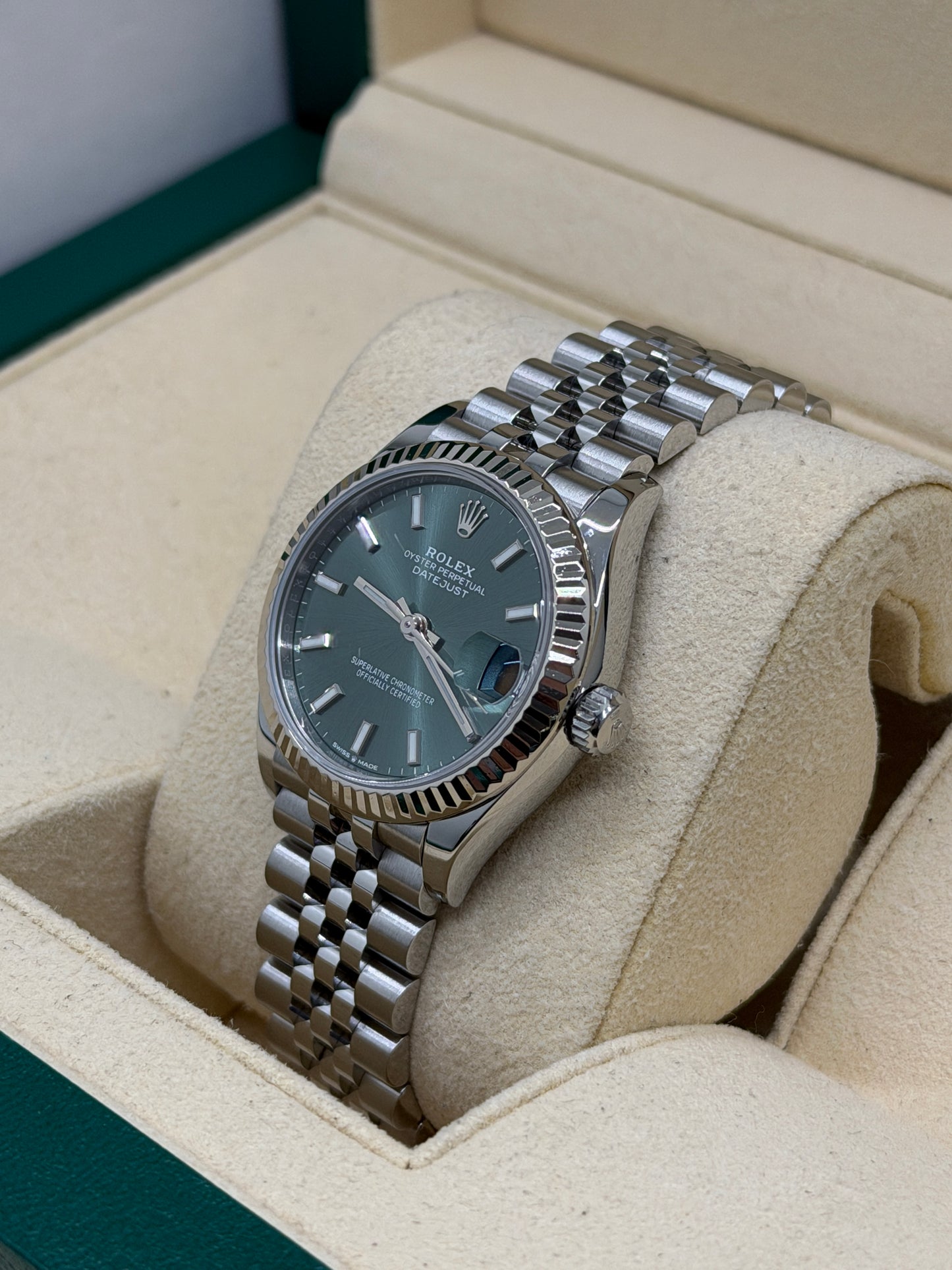 Rolex Datejust 31 Green Mint Dial Ref 278274 - Year 2022