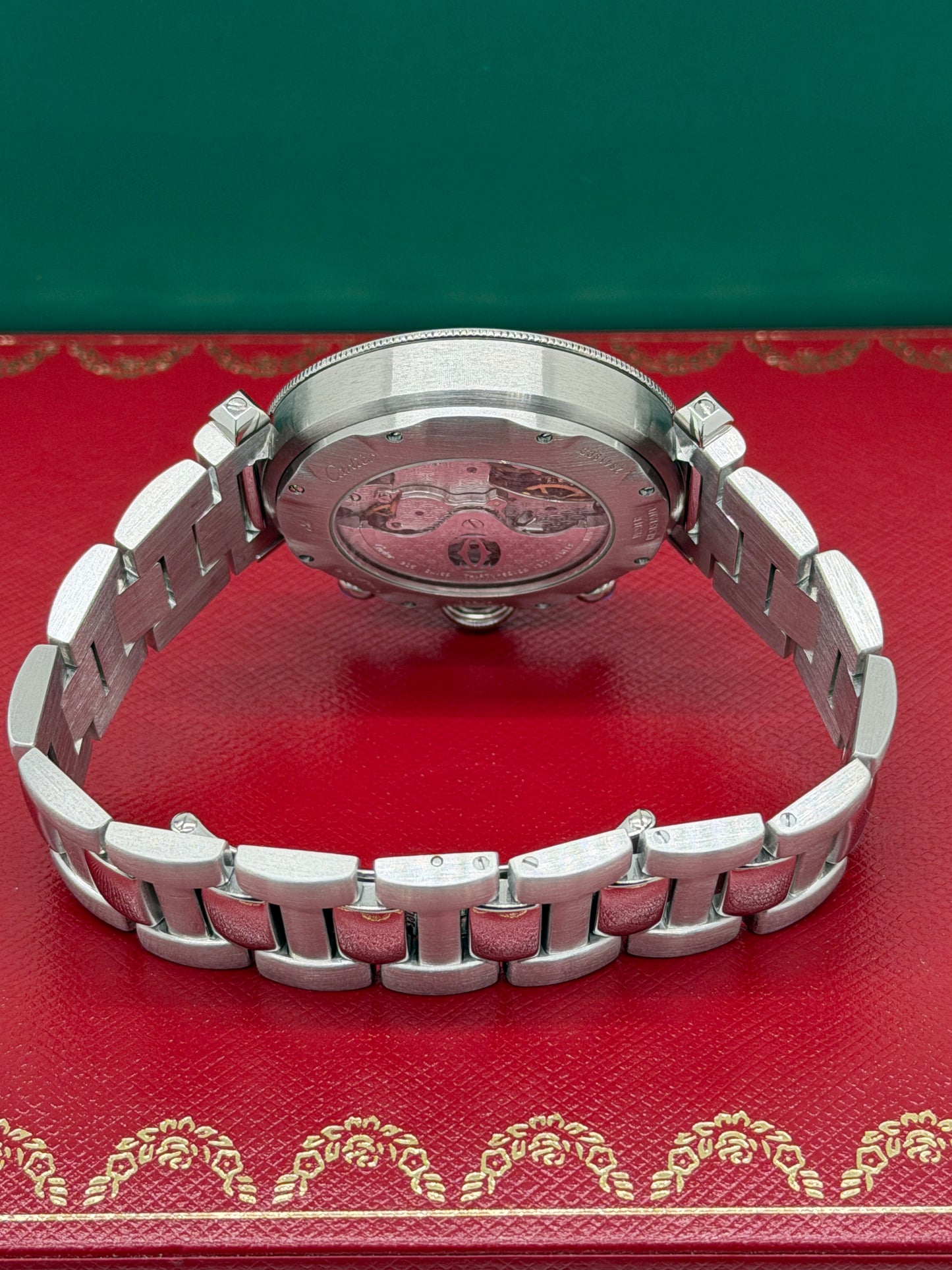 Cartier Pasha 38mm Chronograph Automatic - White Dial Ref 2113