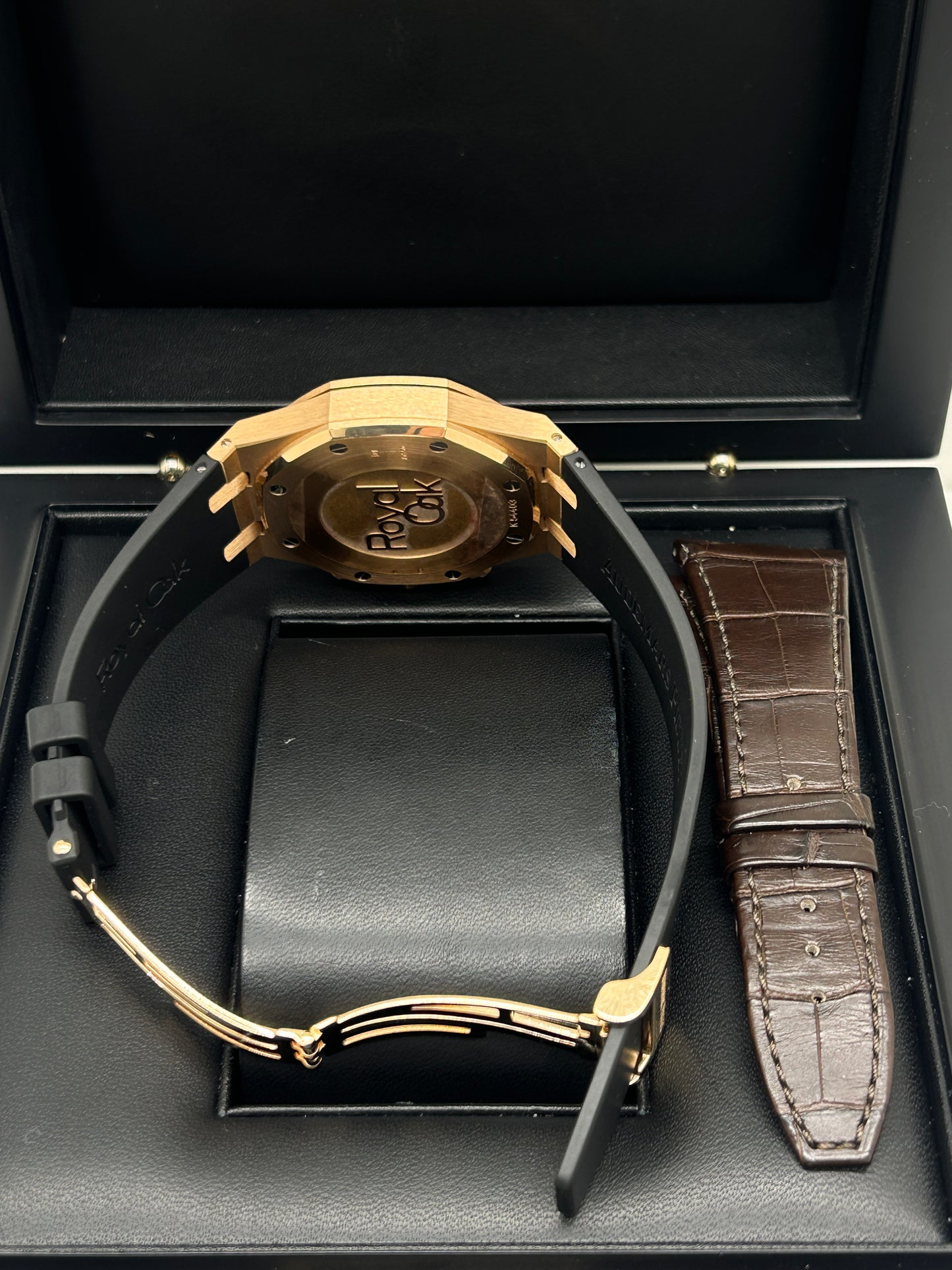 Audemars Piguet Royal Oak Chronograph 41mm - Brown Dial Rose Gold - Ref 26331OR.OO.D821CR.01 - 2021 - Double Straps