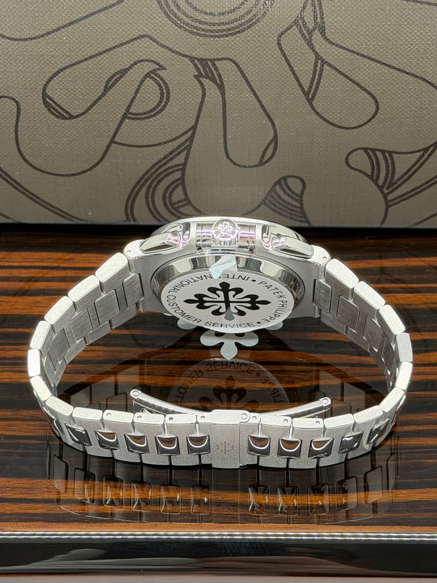 Patek Philippe Nautilus Chronograph - White Dial - Ref 5980/1A-019 - Year 2013 Official PP Service 2026