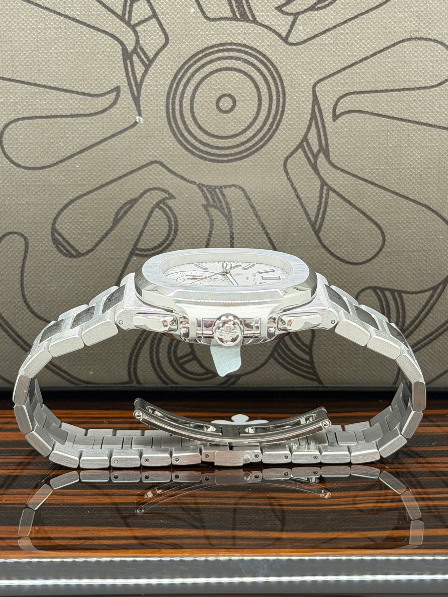 Patek Philippe Nautilus Chronograph - White Dial - Ref 5980/1A-019 - Year 2013 Official PP Service 2026