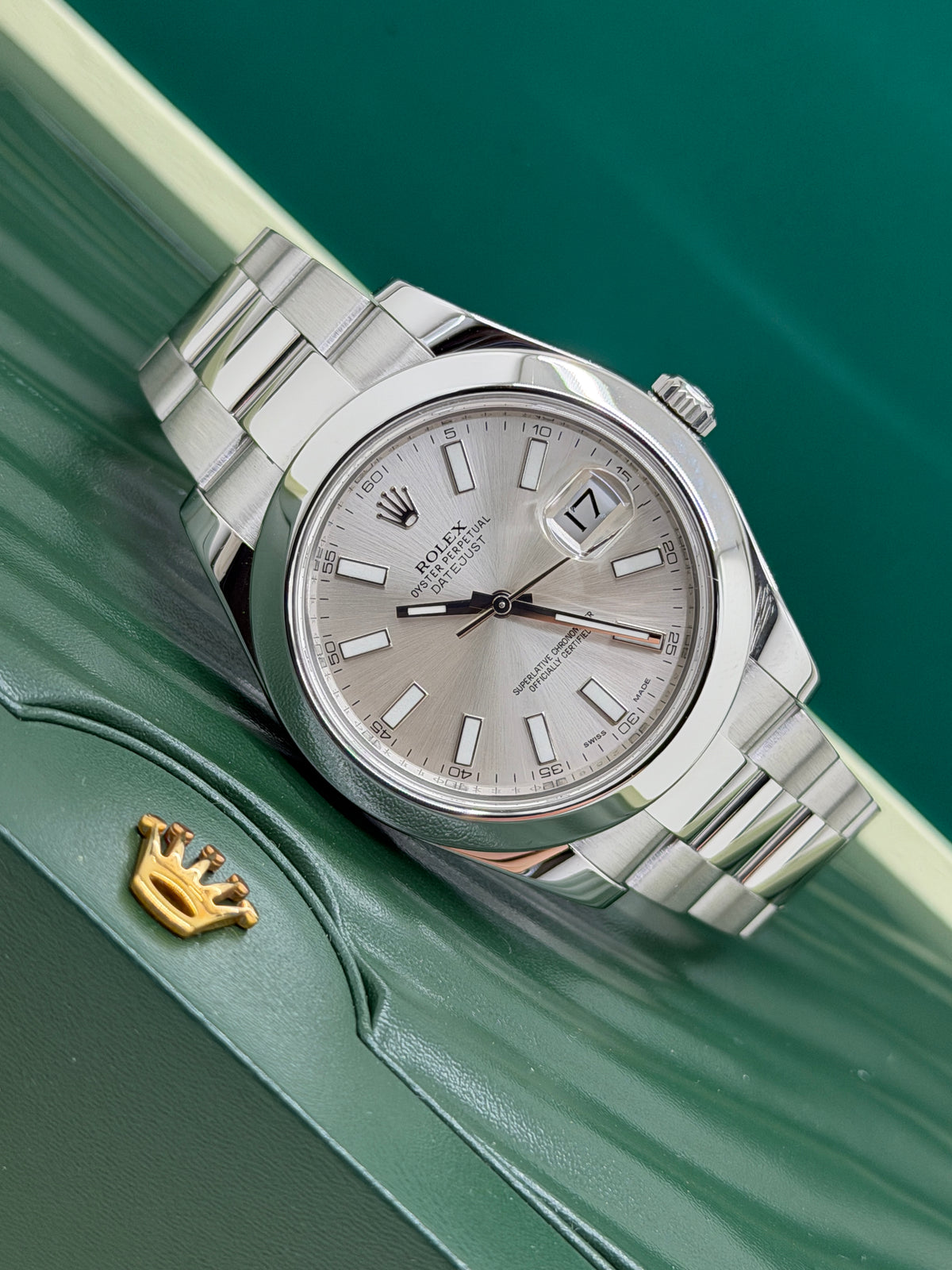 Rolex Datejust II 41 - Silver Dial Ref 116300 - Year 2015