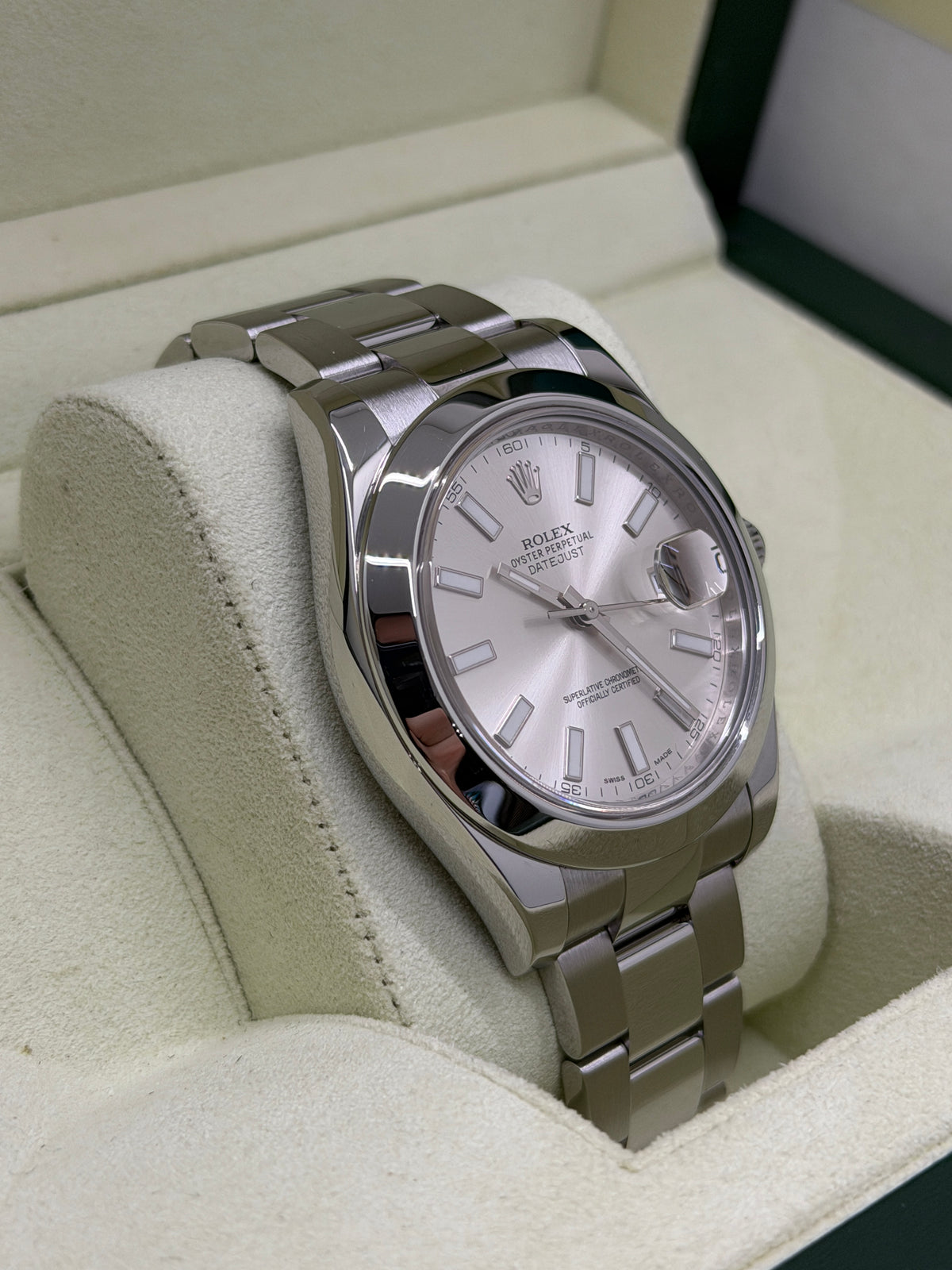 Rolex Datejust II 41 - Silver Dial Ref 116300 - Year 2015