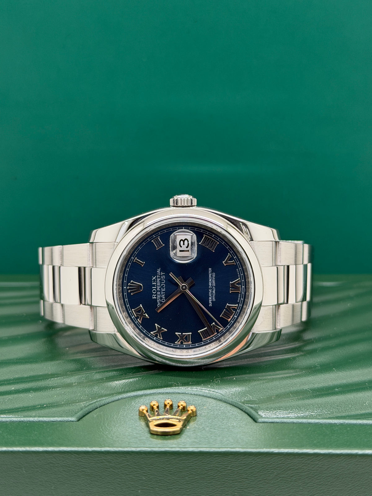 Rolex Datejust 36 - Blue Roman Dial - Ref 116200 - Like New 2011