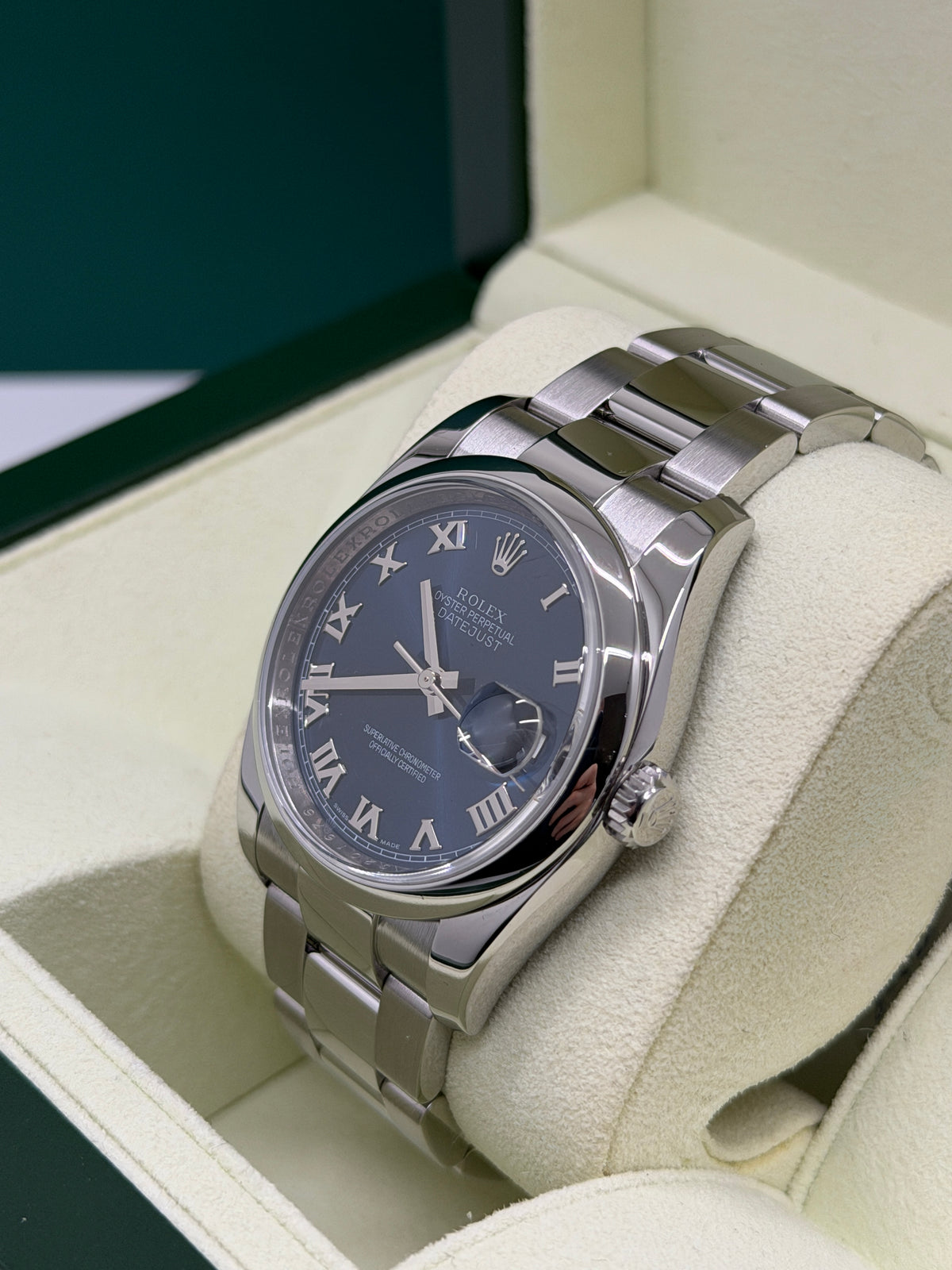 Rolex Datejust 36 - Blue Roman Dial - Ref 116200 - Like New 2011
