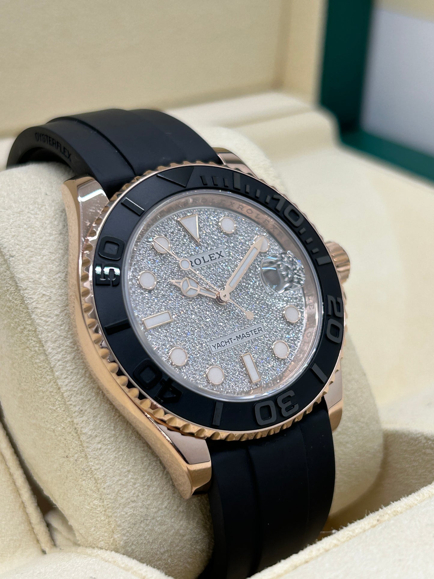 Rolex Yacht-Master 40 Full Pavé Ref 126655 - 18Kt Rose Gold & Diamonds - Year 2020
