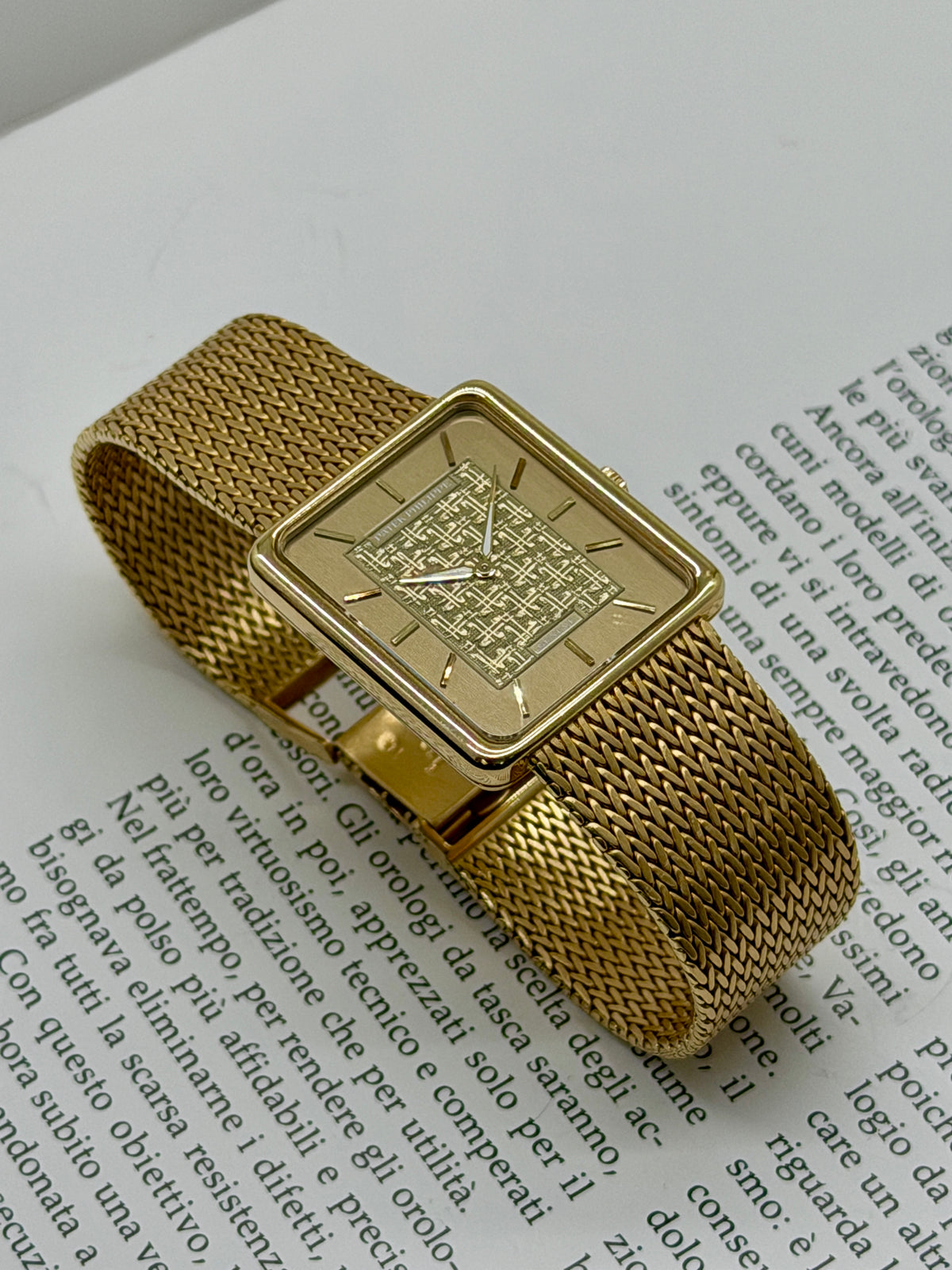 Patek Philippe Ref 3599 - Rectangular 18kt Yellow Gold - 31 x 28mm - Never Polished