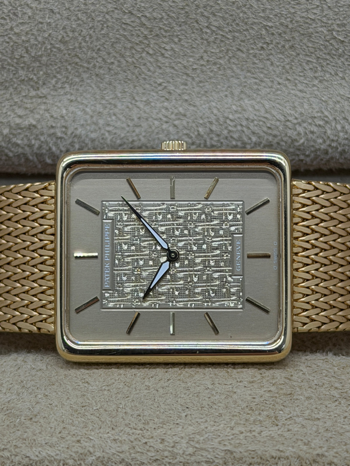 Patek Philippe Ref 3599 - Rectangular 18kt Yellow Gold - 31 x 28mm - Never Polished