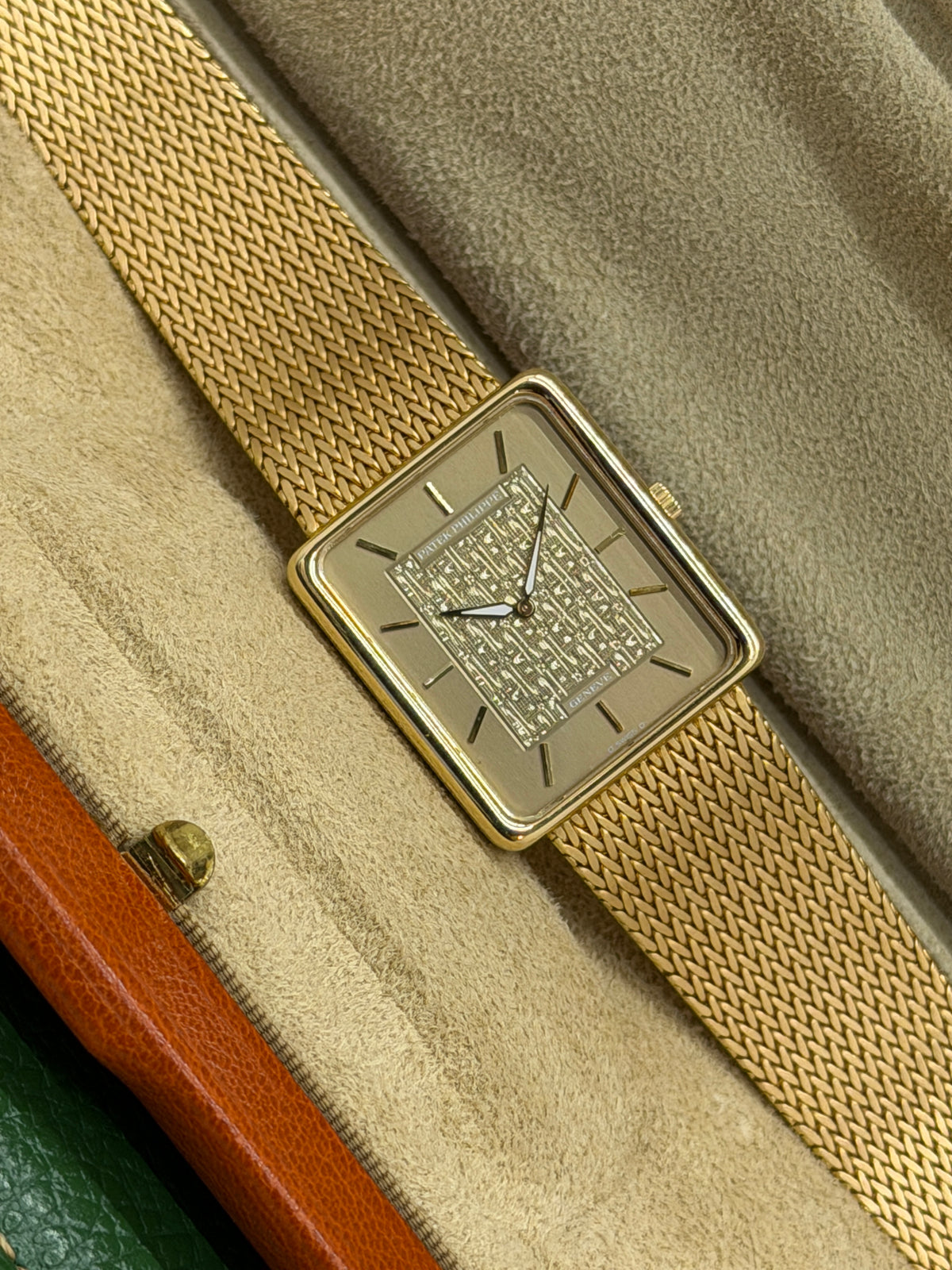 Patek Philippe Ref 3599 - Rectangular 18kt Yellow Gold - 31 x 28mm - Never Polished