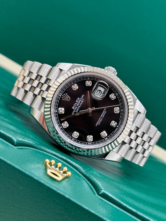 Rolex Datejust 41 Black Diamonds Dial - Ref 126334 - Year 2023