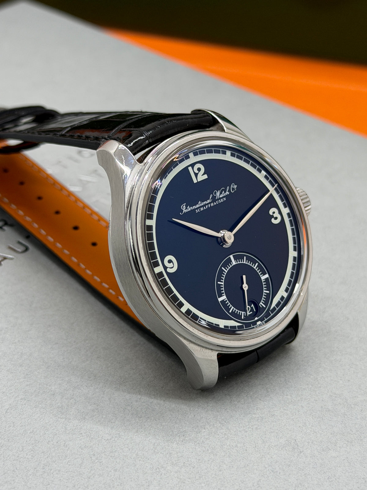 IWC Portuguese 75th Anniversary 43mm - Black Dial - Ref 5102 - Year 2019 Box + IWC Certificate authenticity