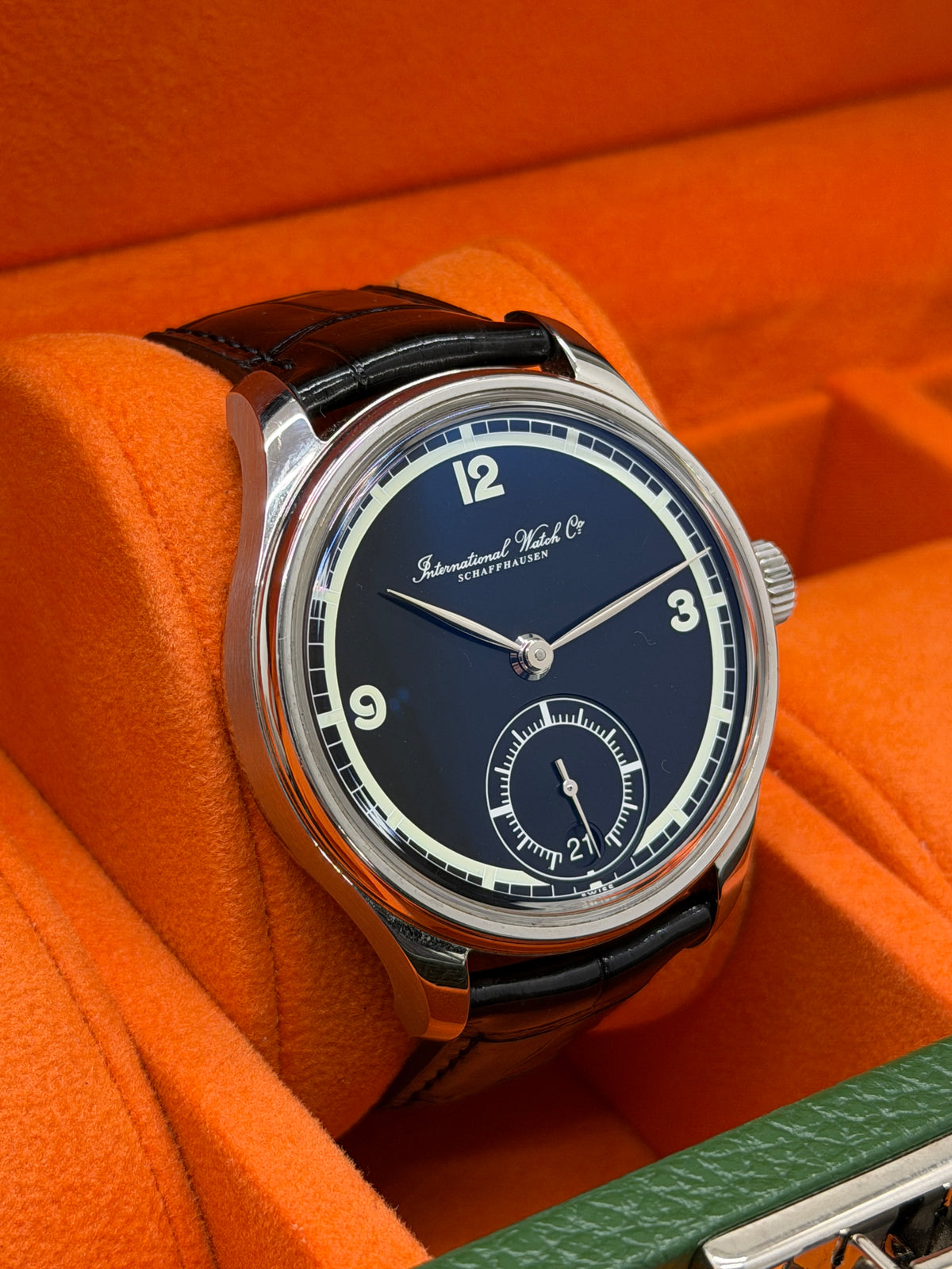 IWC Portuguese 75th Anniversary 43mm - Black Dial - Ref 5102 - Year 2019 Box + IWC Certificate authenticity