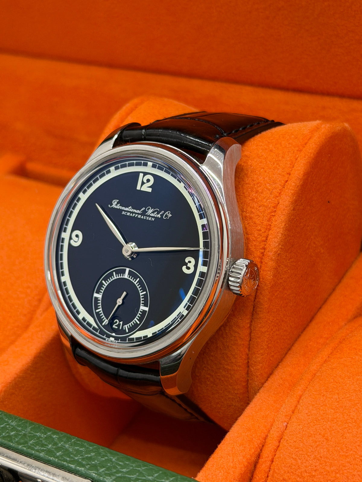 IWC Portuguese 75th Anniversary 43mm - Black Dial - Ref 5102 - Year 2019 Box + IWC Certificate authenticity