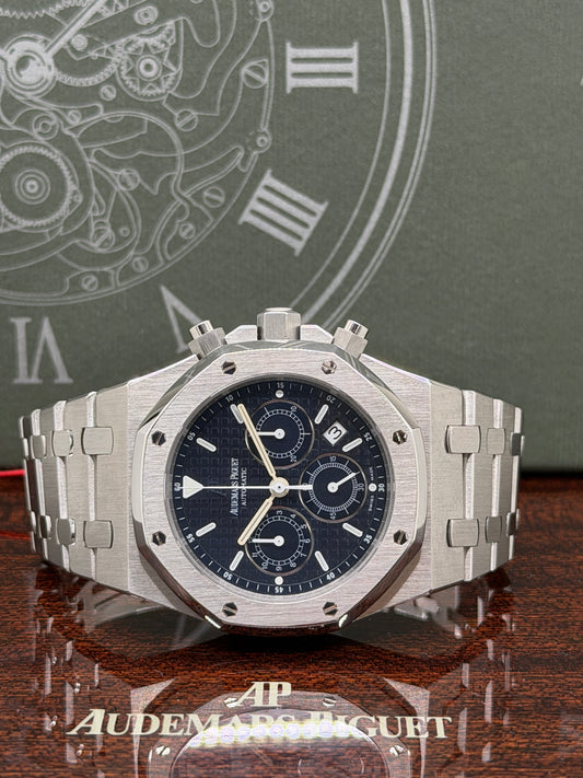 Audemars Piguet Royal Oak Chronograph 39mm - Blue Dial "Kasparov" Ref. 25860ST.OO.1110ST.03 - Year 2007