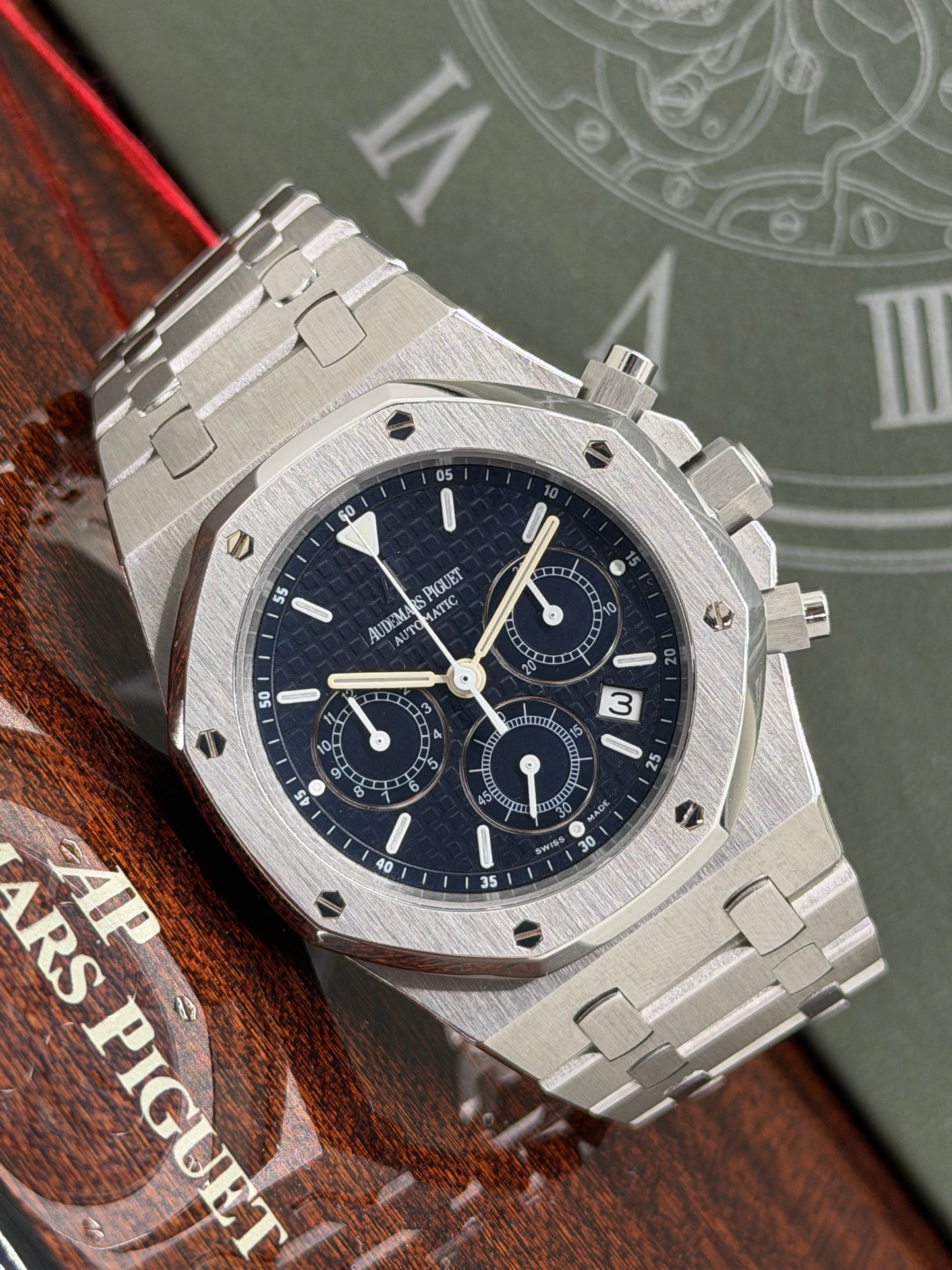 Audemars Piguet Royal Oak Chronograph 39mm - Blue Dial "Kasparov" Ref. 25860ST.OO.1110ST.03 - Year 2007