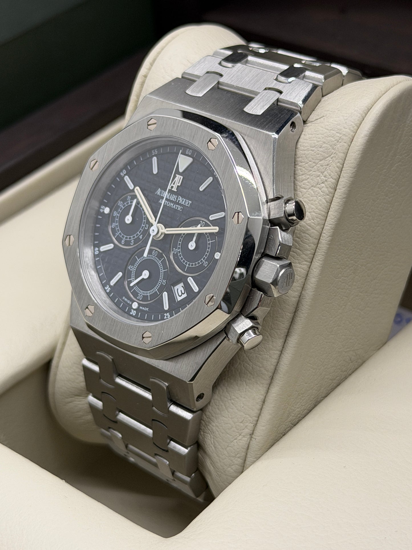 Audemars Piguet Royal Oak Chronograph 39mm - Blue Dial "Kasparov" Ref. 25860ST.OO.1110ST.03 - Year 2007