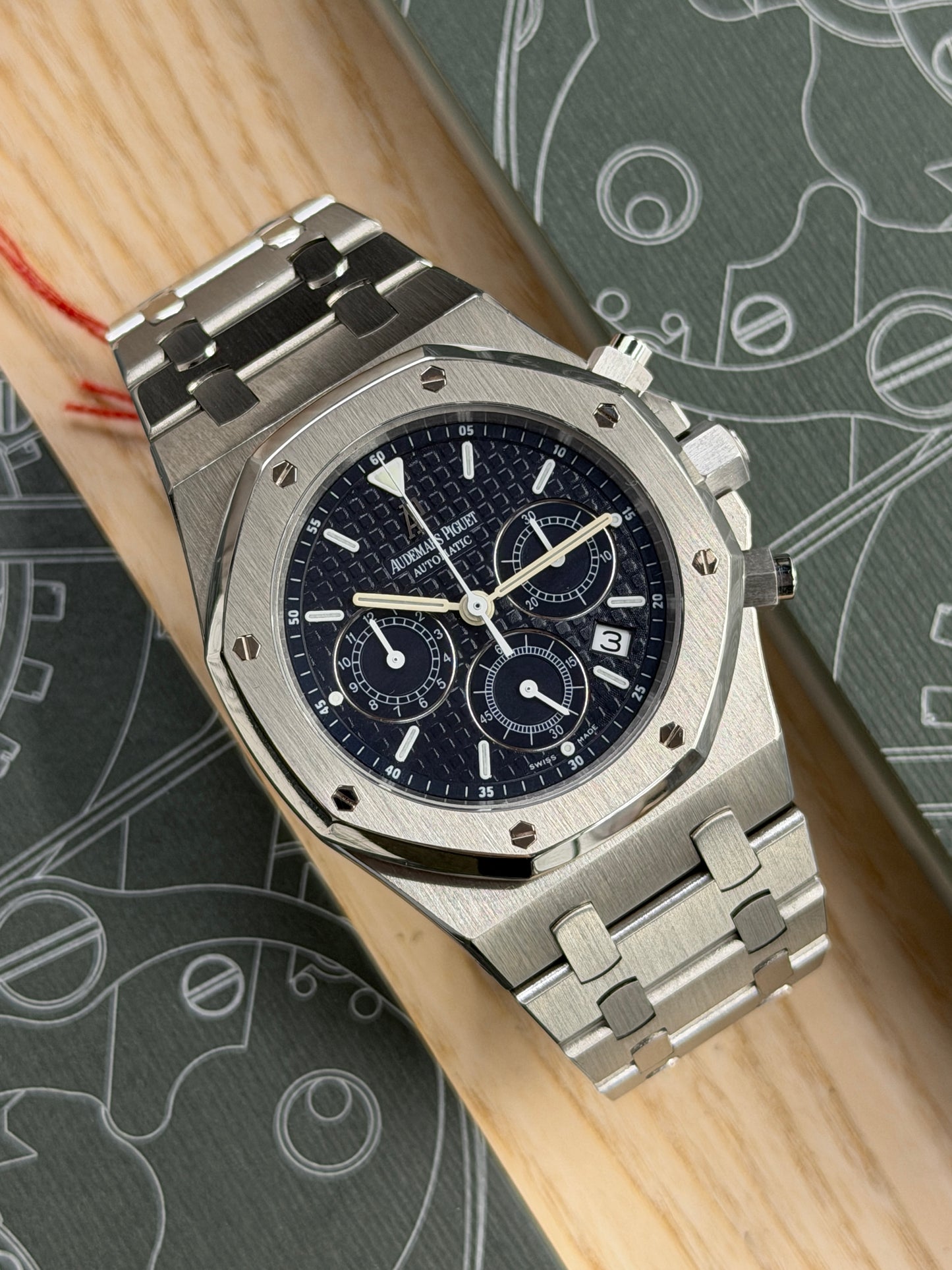 Audemars Piguet Royal Oak Chronograph 39mm - Blue Dial "Kasparov" Ref. 25860ST.OO.1110ST.03 - Year 2007