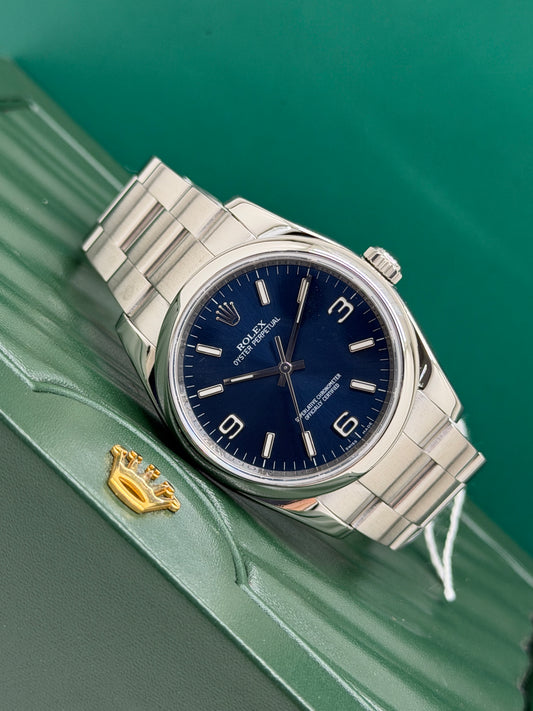 Rolex Oyster Perpetual 36 - Blue Dial - Ref 116000 - Year 2009