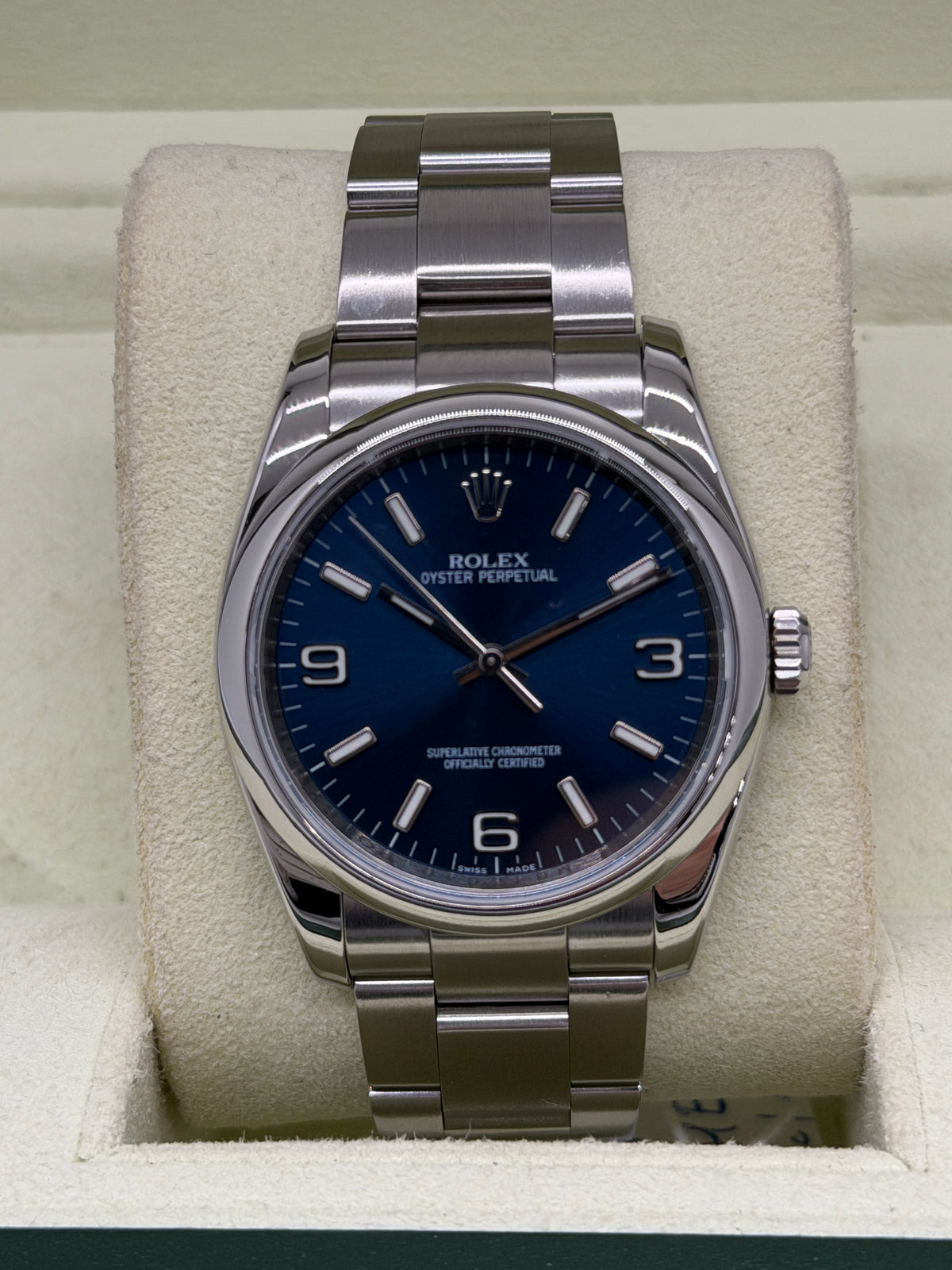 Rolex Oyster Perpetual 36 - Blue Dial - Ref 116000 - Year 2009