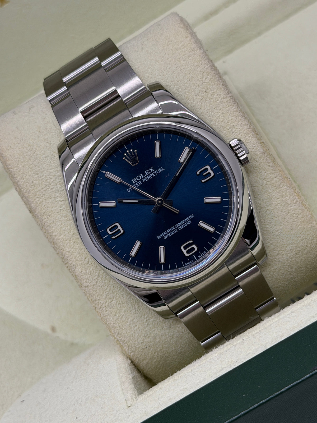 Rolex Oyster Perpetual 36 - Blue Dial - Ref 116000 - Year 2009