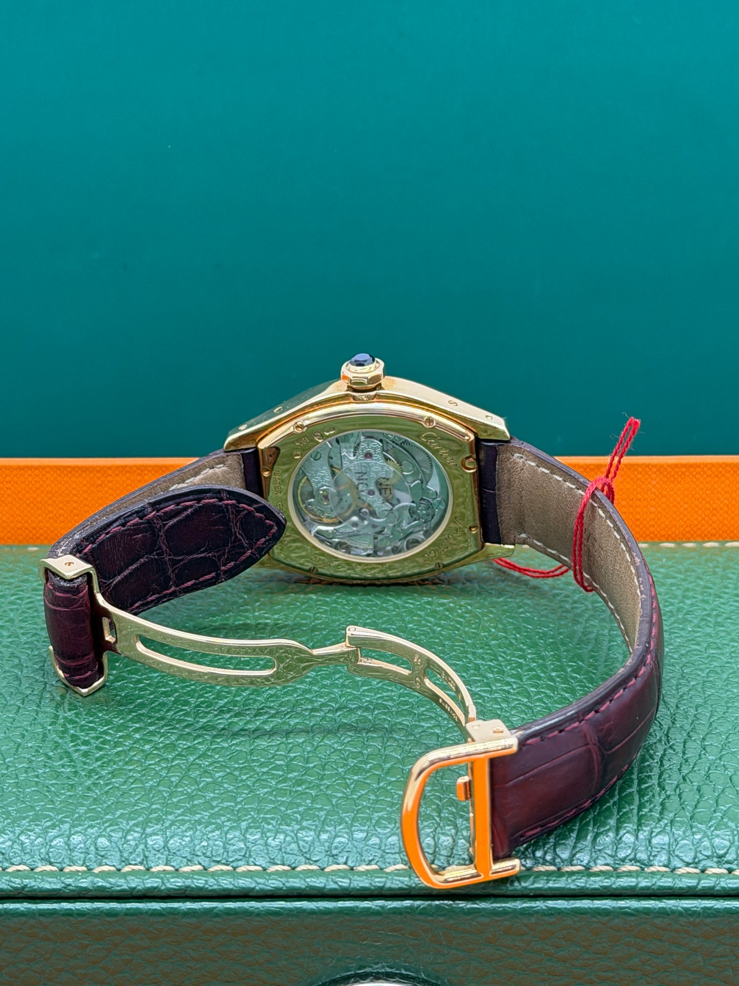 Cartier Tortue Monopusher Chronograph CPCP Monopoussoir Ref 2356 - 18Kt Yellow Gold