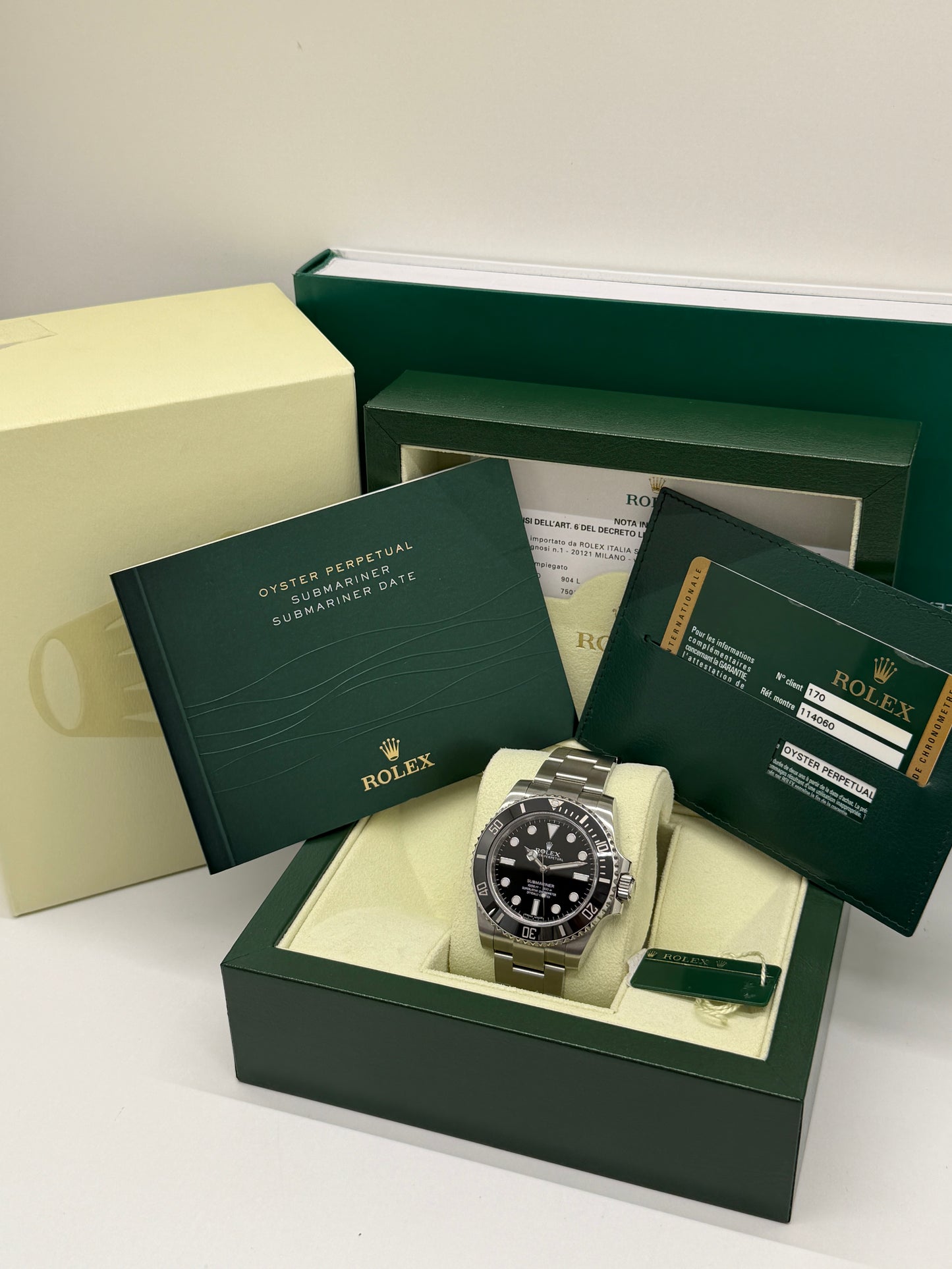 Rolex Submariner (No Date) Ref.114060 - Unworn Like New - Year 2013
