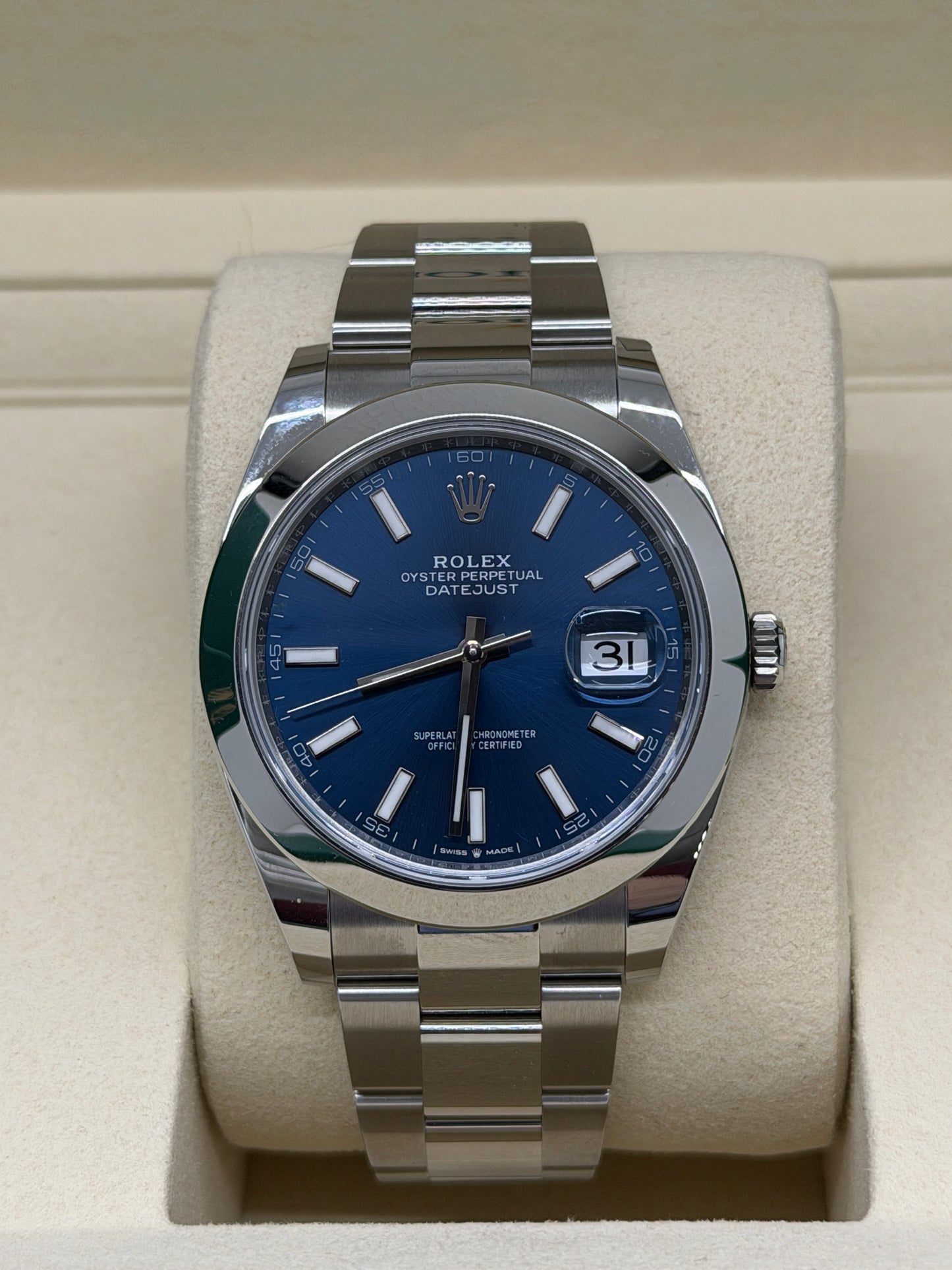 Rolex Datejust 41 - Blue Dial - Ref 126300 - New 2026