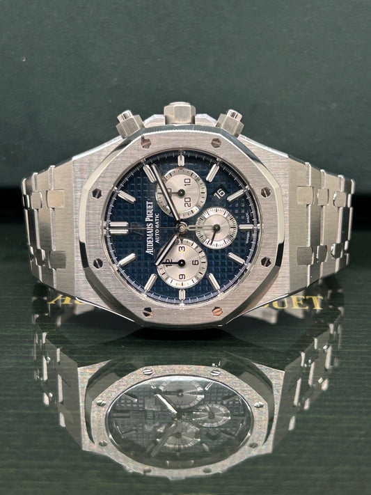 Audemars Piguet Royal Oak Chronograph 41mm - Blue Panda Dial - Ref 26331ST.OO.1220ST.01 - Year 2019