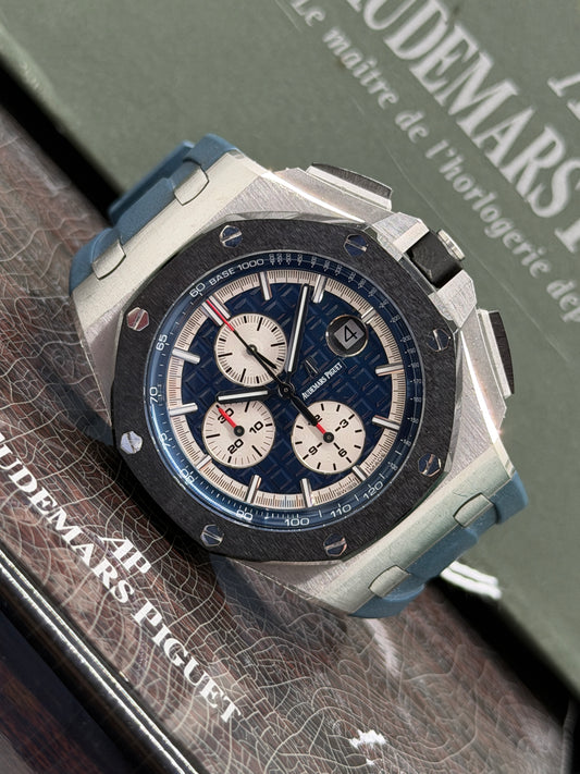 Audemars Piguet Royal Oak Offshore Chronograph Ref.26400SO.OO.A002CA.01 - Blue Dial - Year 2014