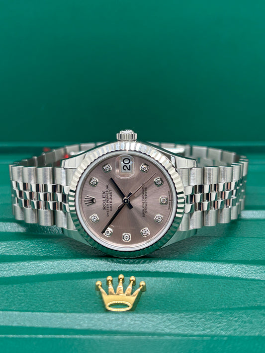 Rolex Datejust 31 - Pink Diamond Dial - Ref 278274 - New 2025