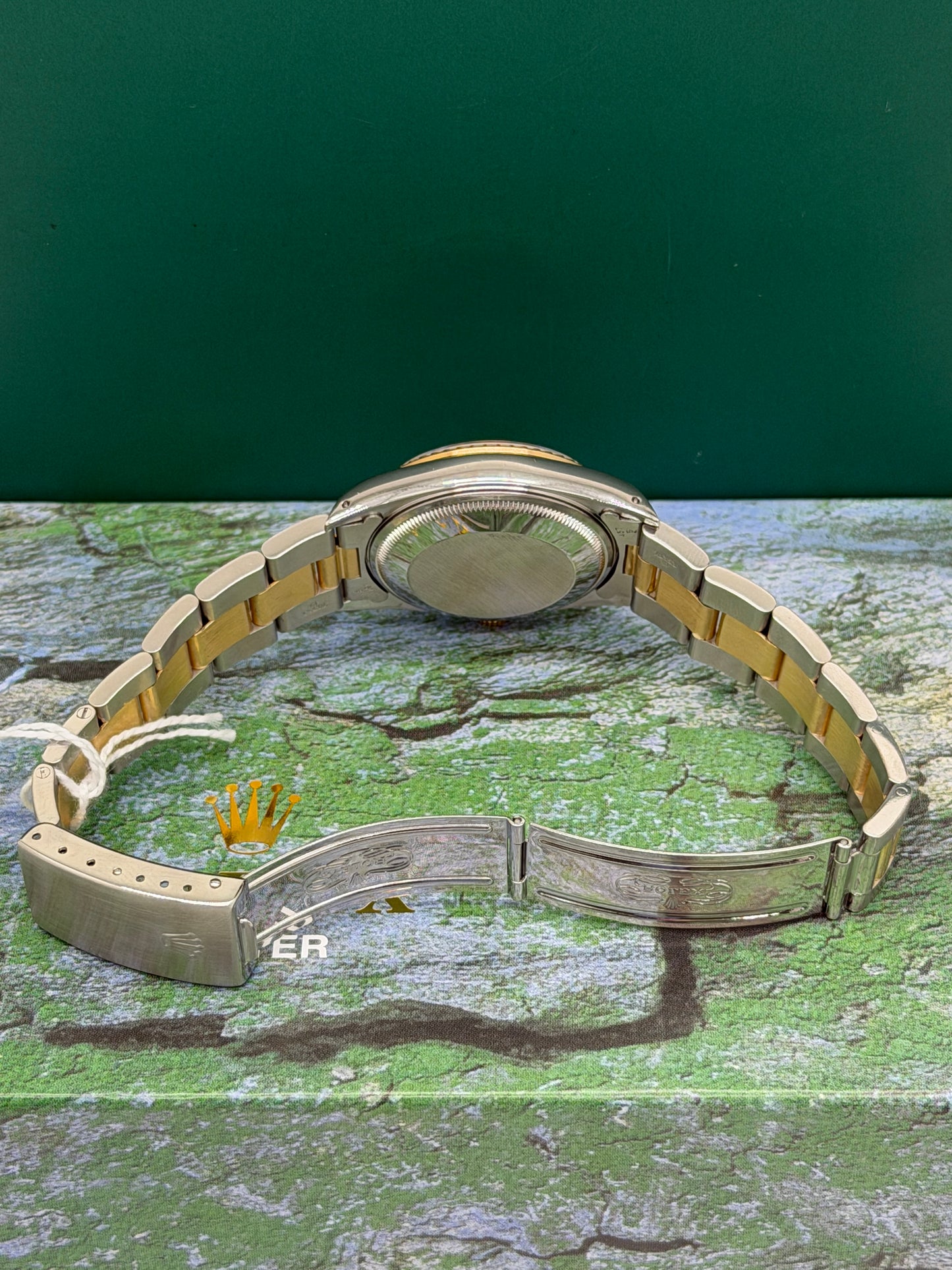 Rolex Oyster Perpetual Date Ref.15223 - Yellow Gold & Steel - Black Dial - Year 1990